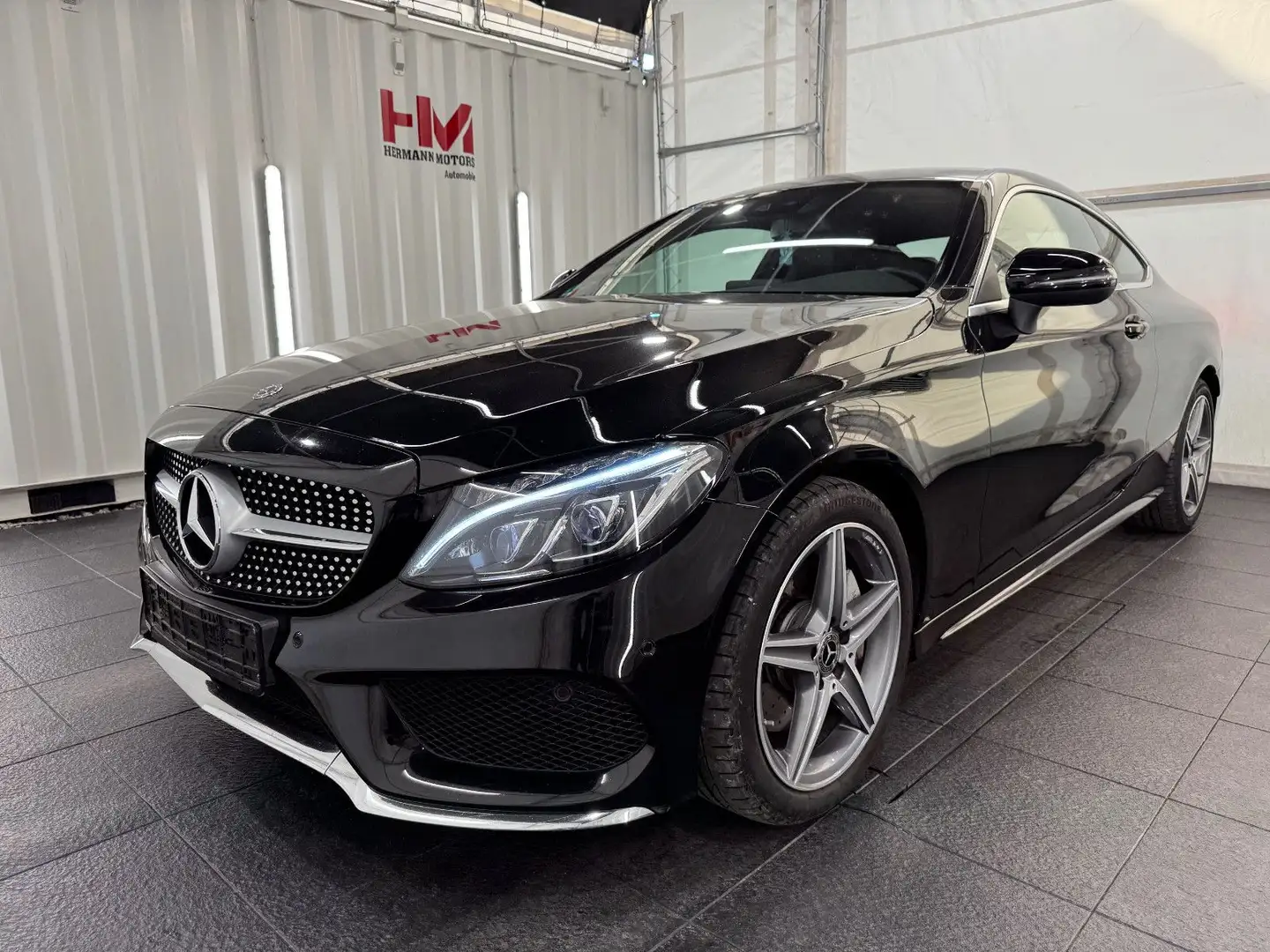 Mercedes-Benz C 250 Coupe AMG/LED/ACC/AHK/SHZ/Leder/Navi/Park Schwarz - 1