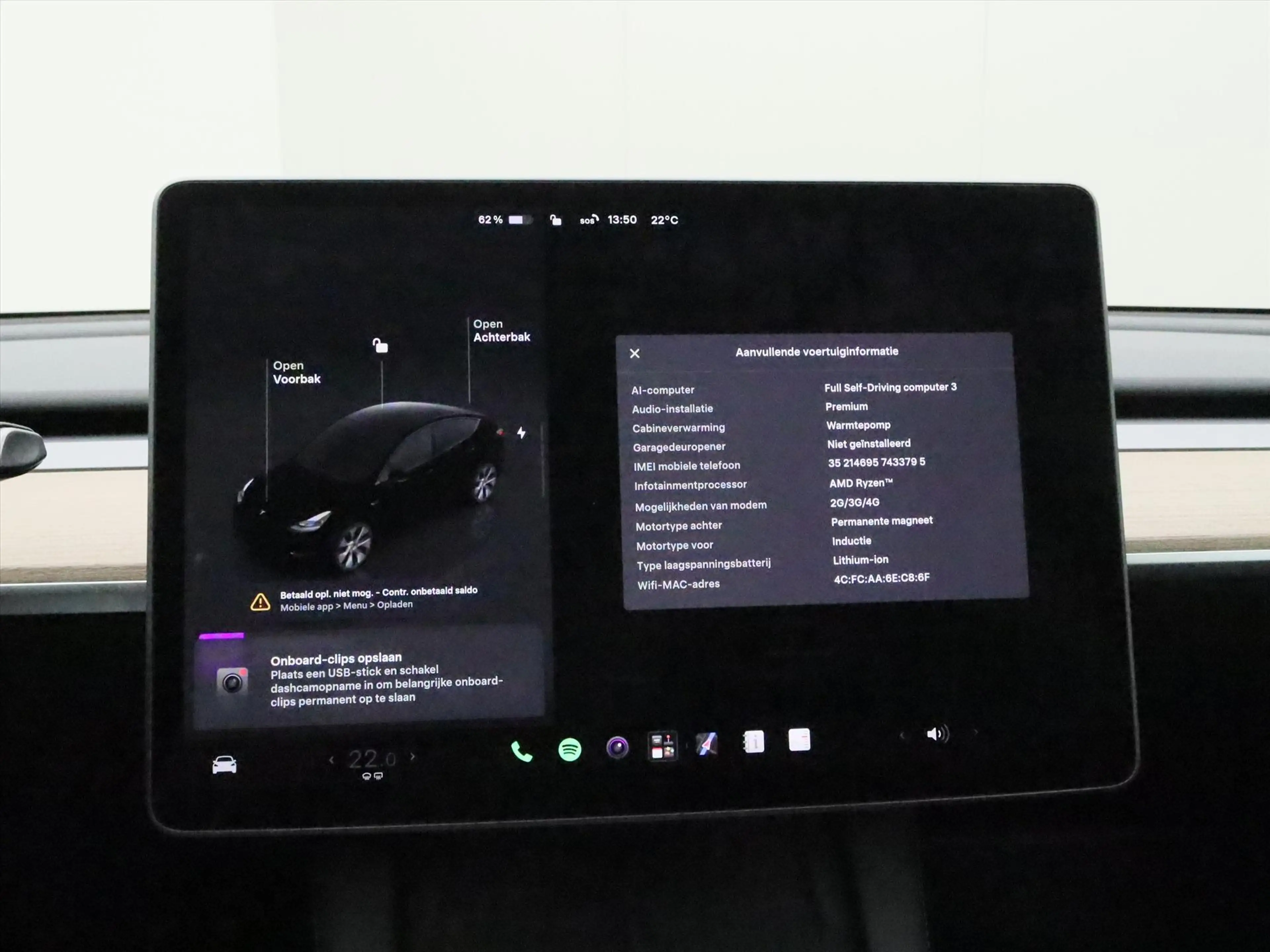 Tesla Model Y Long Range AWD 75kWh 351pk AMD RYZEN 92,5% SoH [ A — photo 23