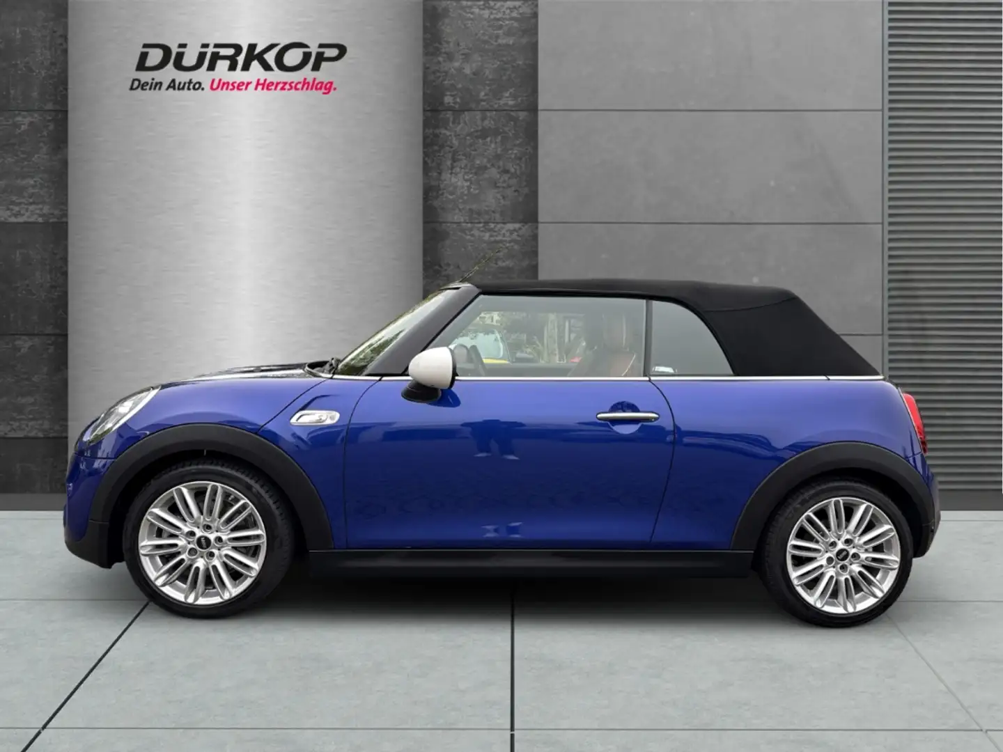 MINI Cooper S Cabrio 2.0*El.Verdeck*Navi *Leder*HarmanKardon*LED*KLimaa Blau - 2