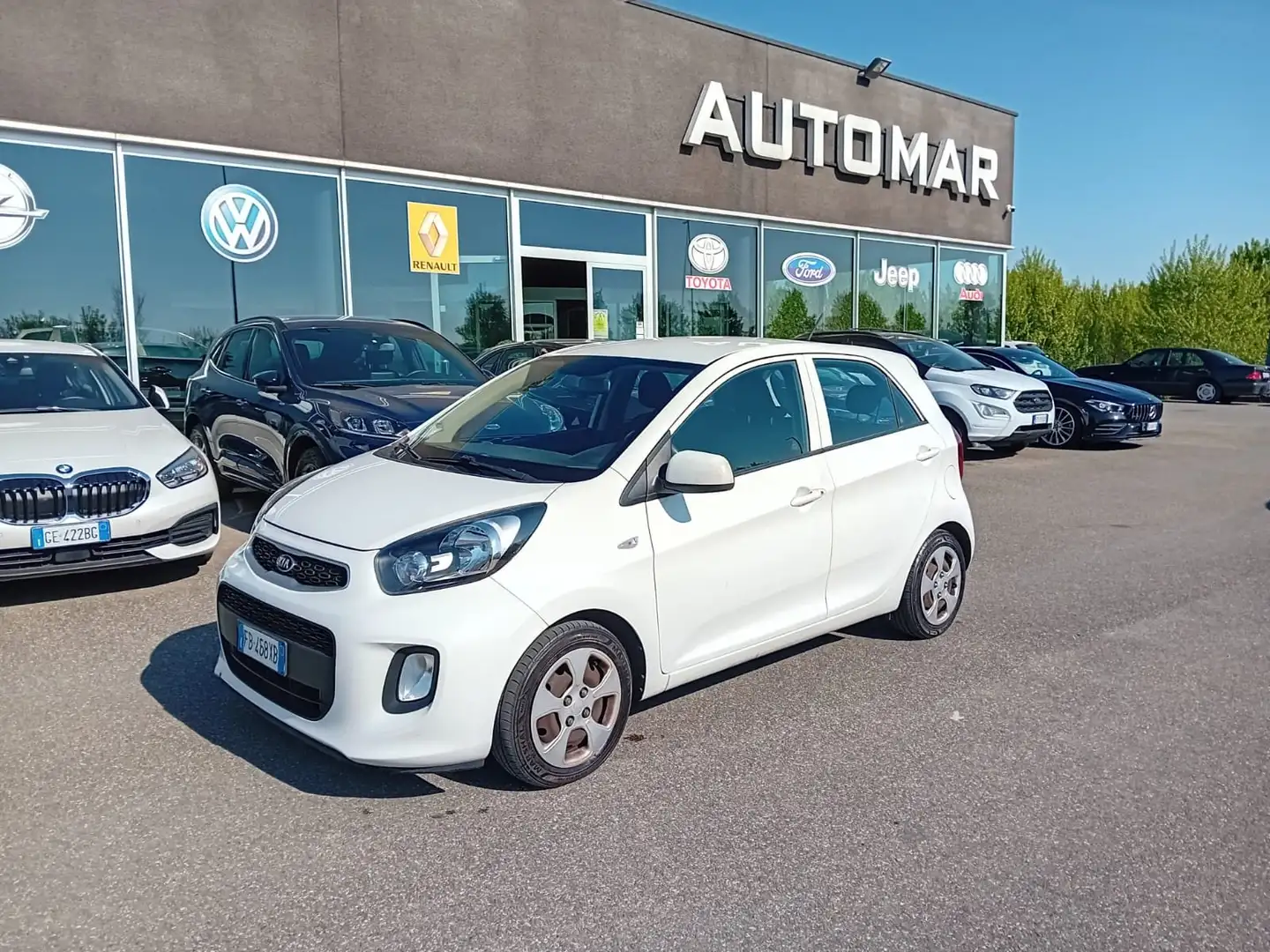 Kia Picanto 1.0 Glam 5p Service Kia Unicoproprietario Bianco - 1