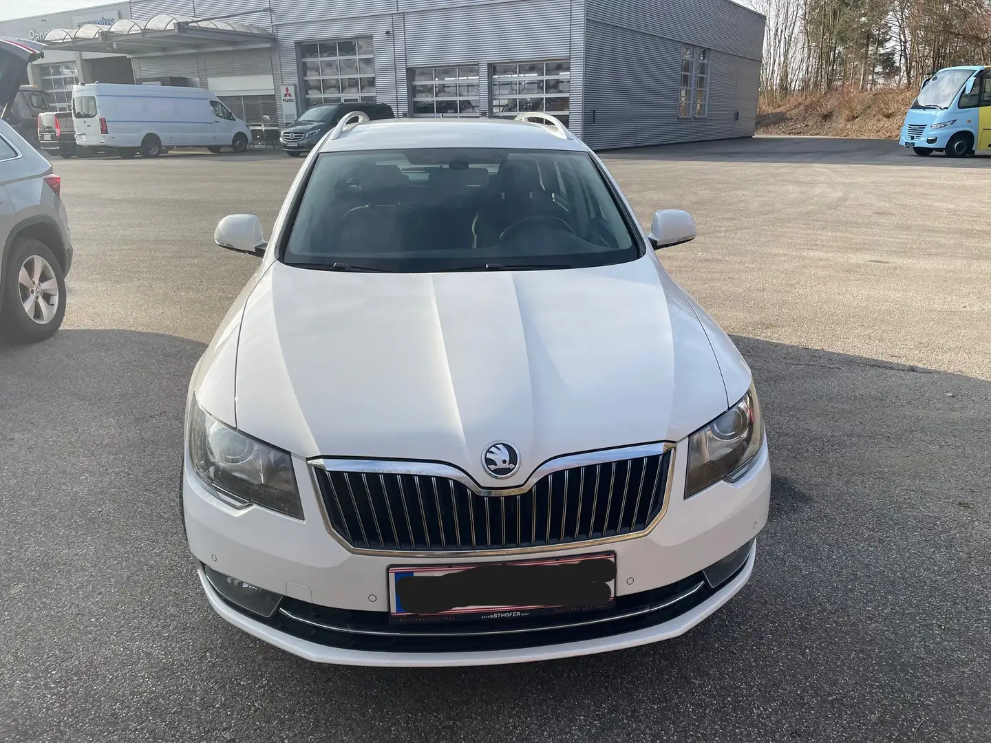 Skoda Superb Superb Combi Elegance 2,0 TDI 4x4 Green tec Weiß - 1