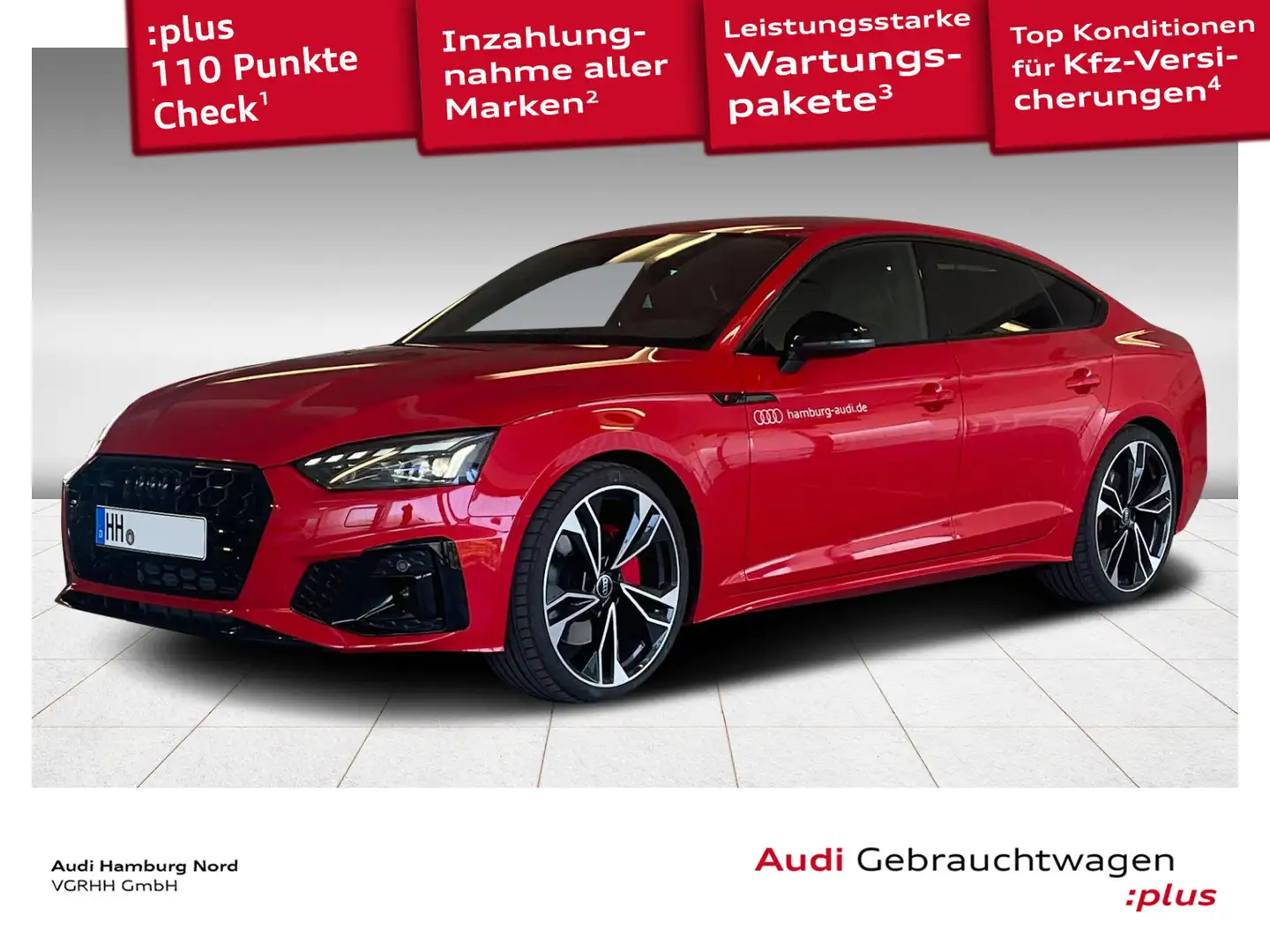 Audi A5 45 TFSI quattro S line B&O HeadUp Rot - 1