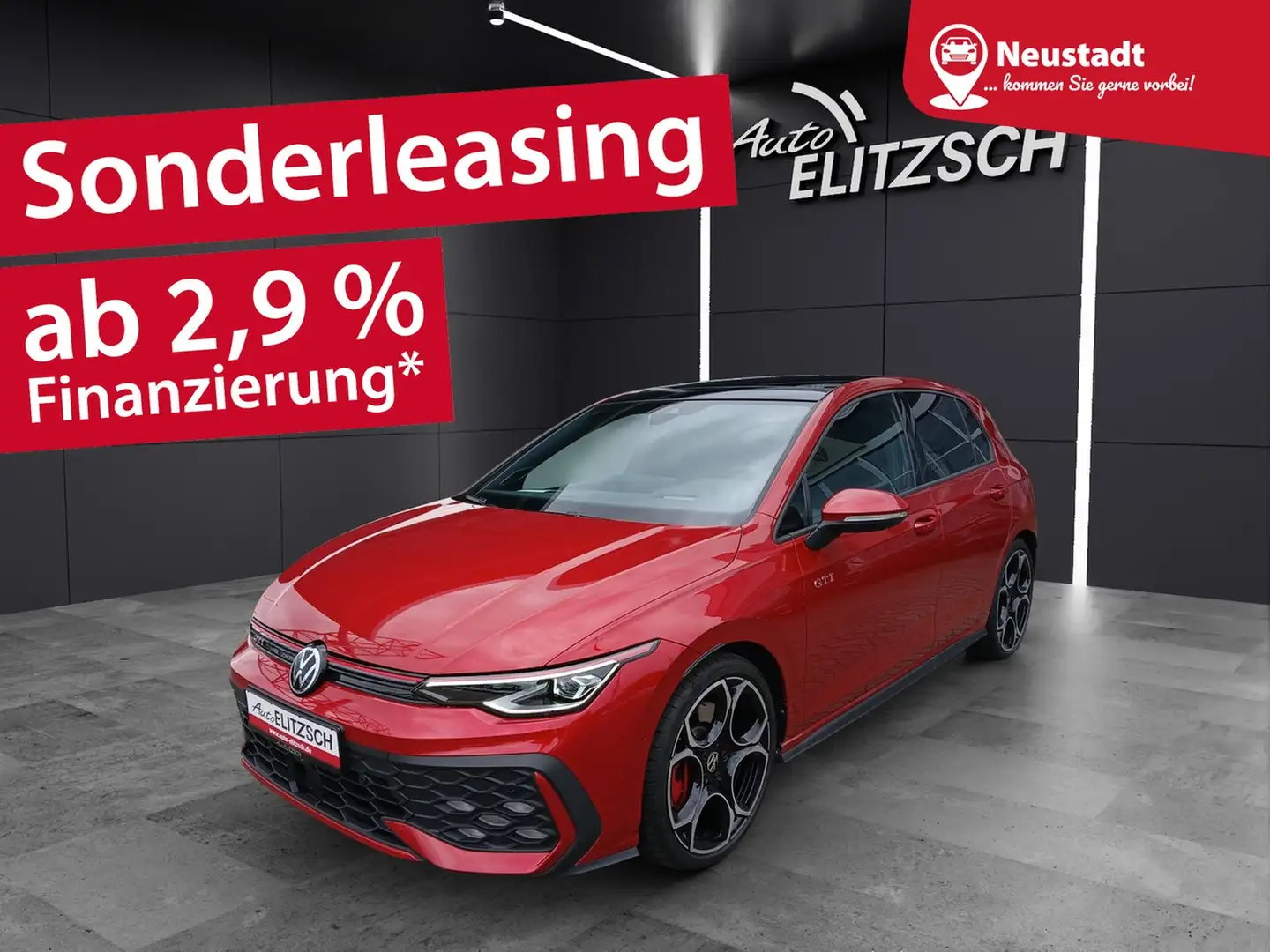 Volkswagen Golf VIII GTI DSG Matrix AHK Navi Harman AID ACC HUD... Rot - 1