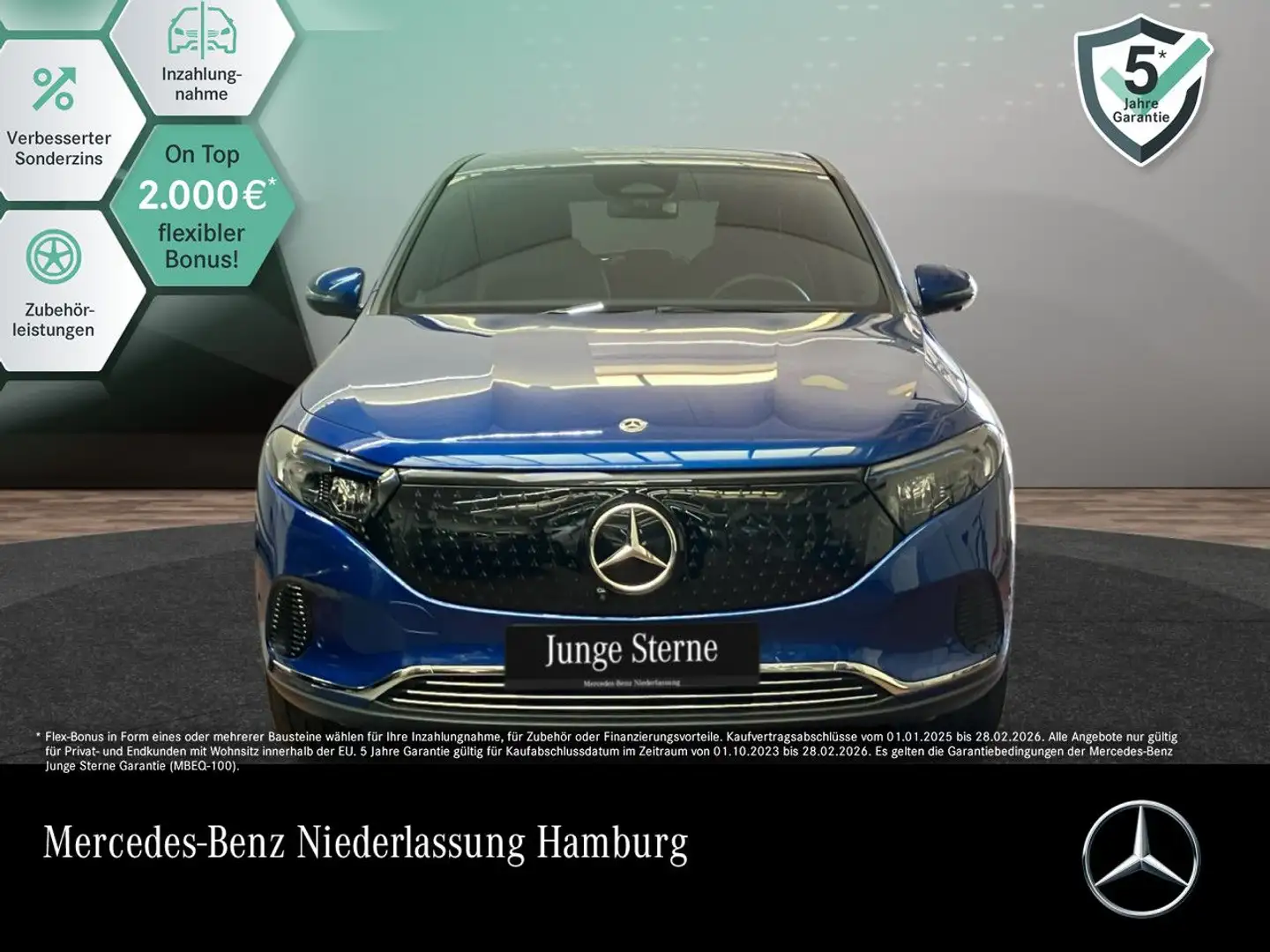 Mercedes-Benz EQA 350 4M PROG+ADVANCED+360+SPUR Blau - 1