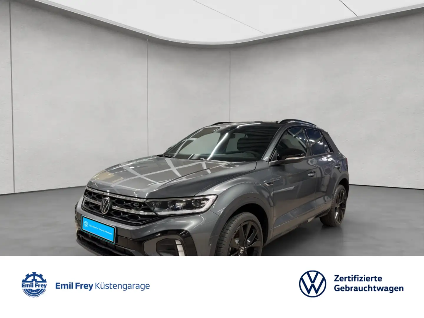 Volkswagen T-Roc 1.5 TSI DSG R-Line Black Edition Pano Easy Grau - 1