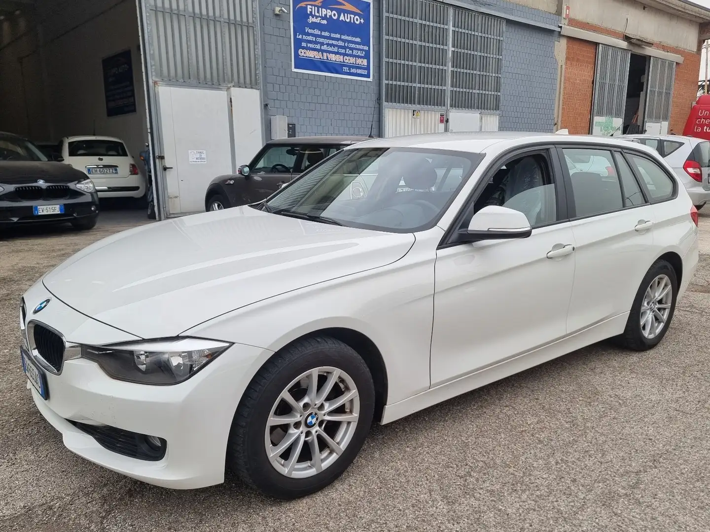 BMW 316 316d Touring Business auto Blanc - 2