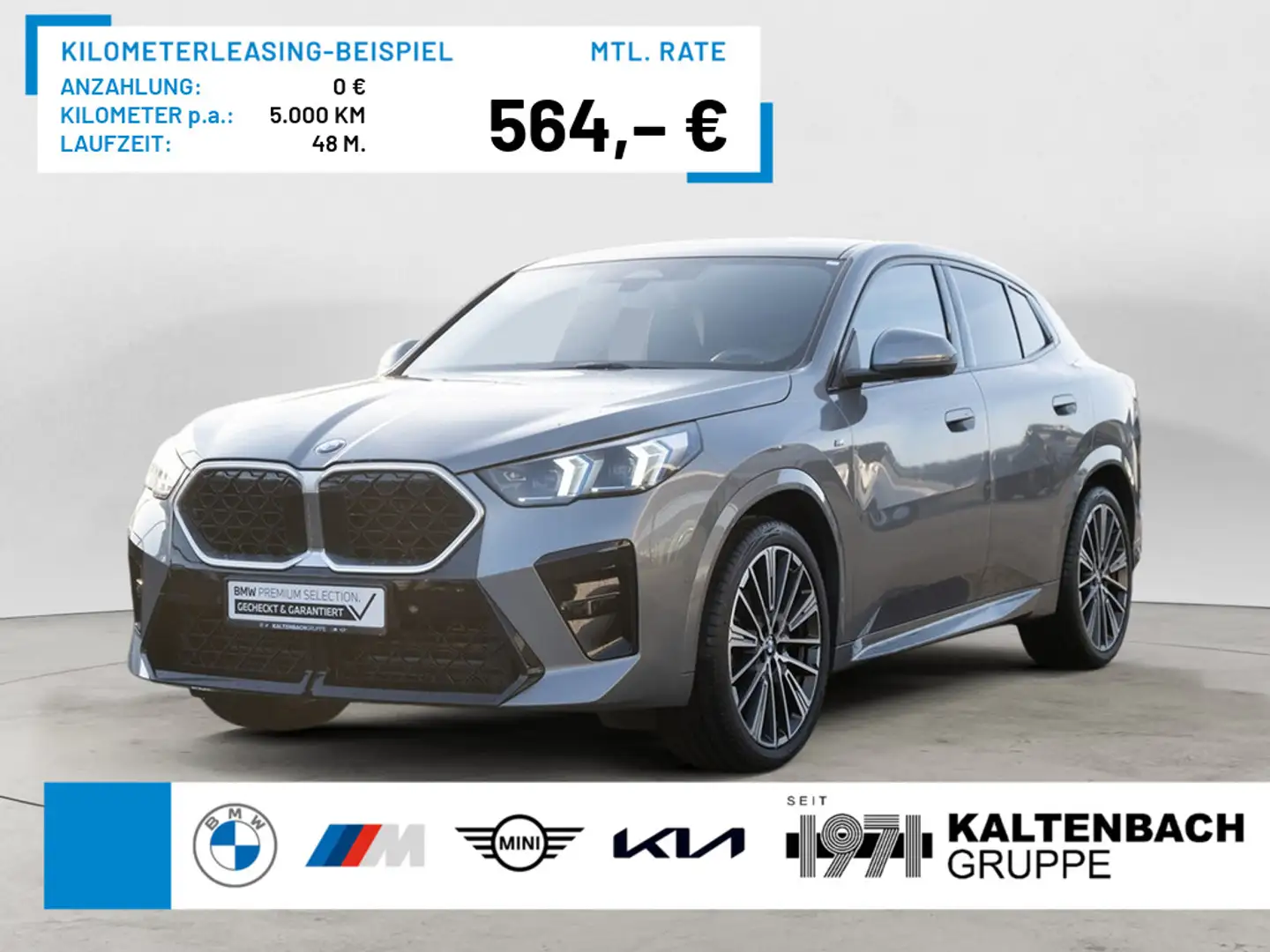 BMW X2 xDrive 20d M-Sport PANO AHK 360° HUD ACC Grau - 1
