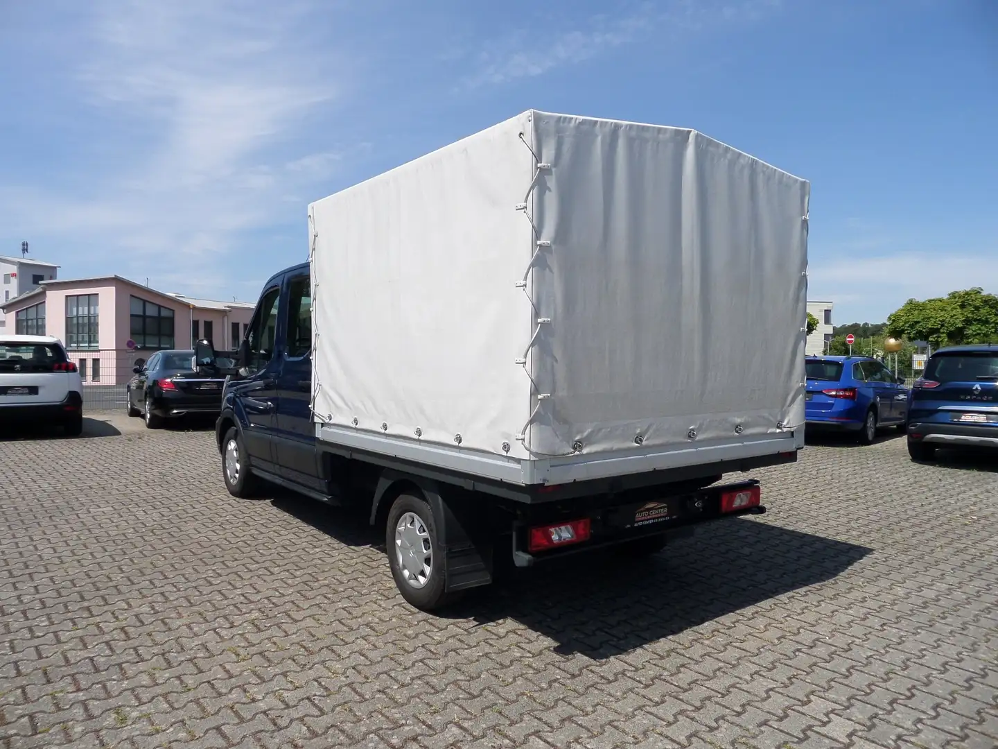 Ford Transit 350 L2 DoKa+Pritsche/Plane+7-Sitz+Klima+Allrad 4x4 Bleu - 2