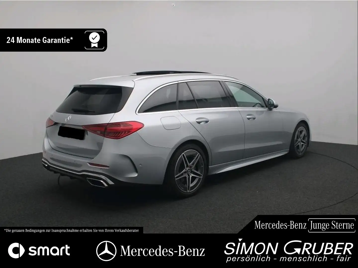 Mercedes-Benz C 180 T AMG Pano DigiLight Memory 360 KeylessGo Silber - 2
