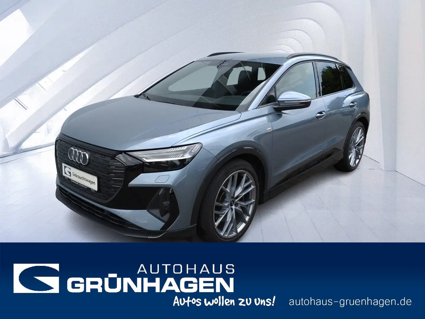 Audi Q4 e-tron Q4 50 quattro S-Line ACC-LED-Navi-SHZ-AHK Bleu - 1