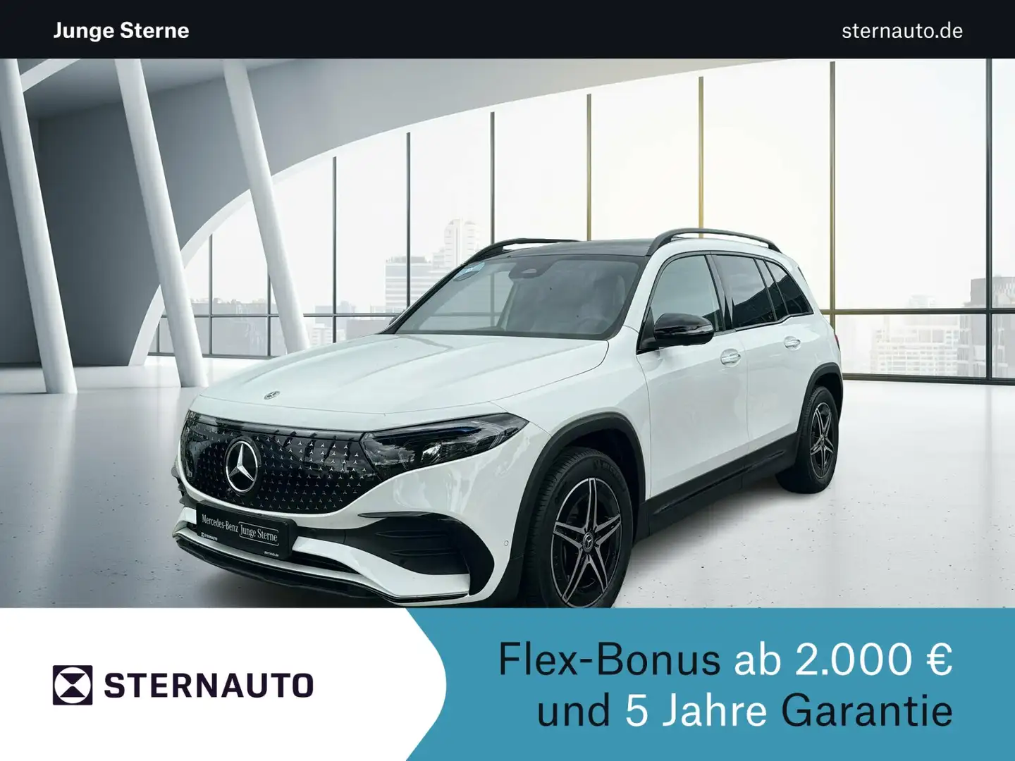 Mercedes-Benz EQB 300 EQB 300 4M AMG Pano Distro AHK Night 360°Kamera Blanc - 1