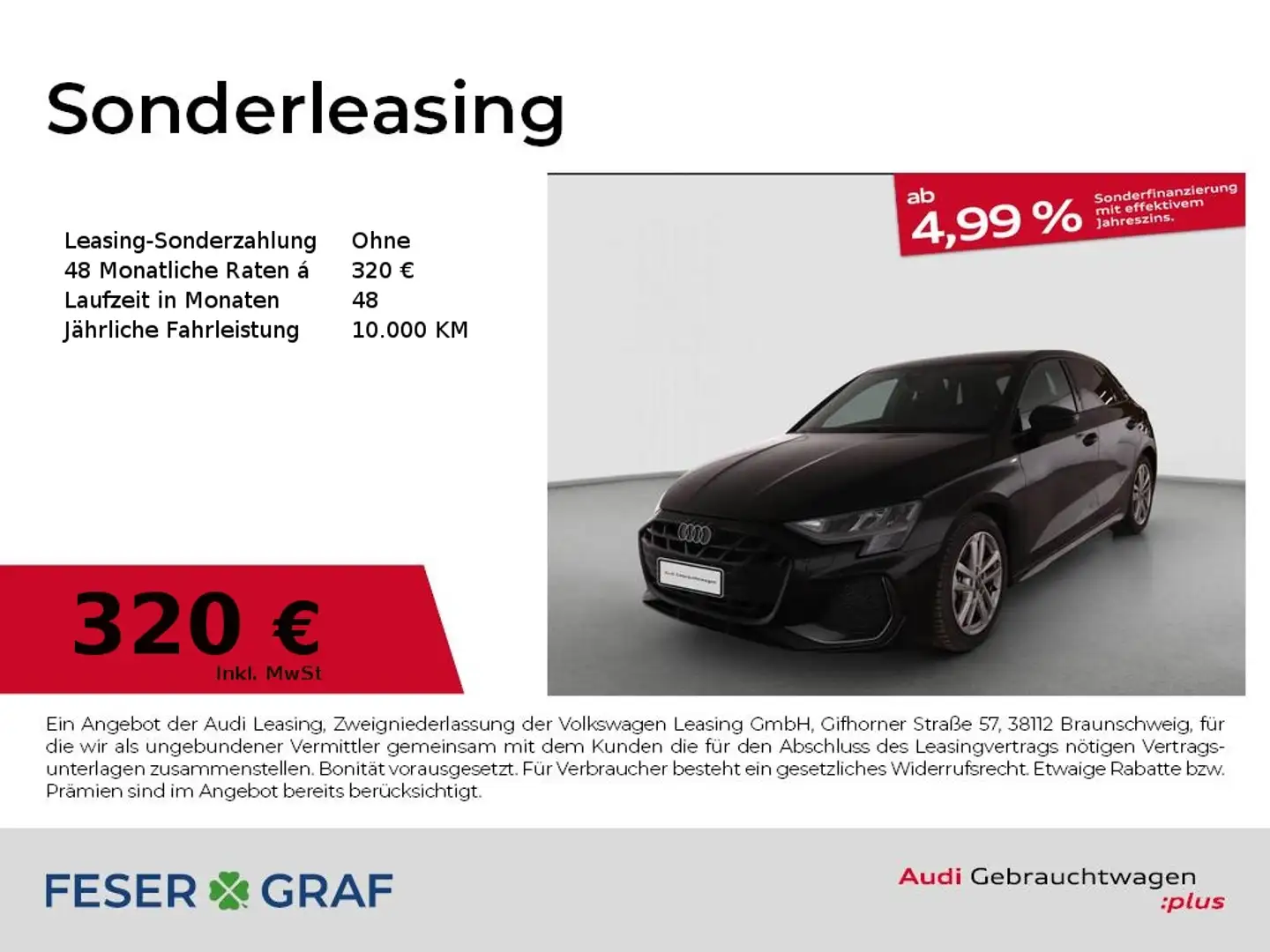 Audi A3 35 TDI S tronic S line/Rück.Kamera/Navi Plus/17" R Noir - 1