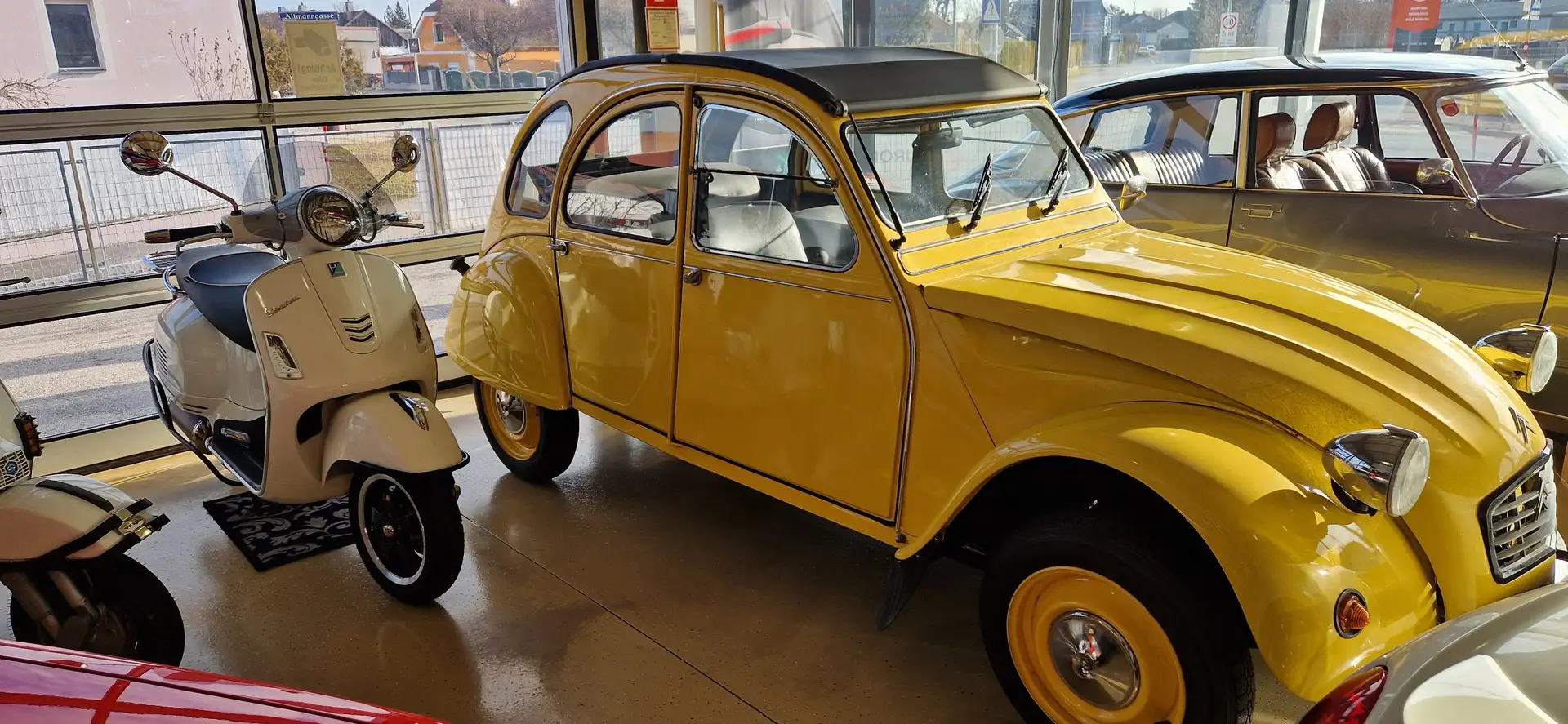 Oldtimer Citroen 2 CV  6 CLUP  CABRIOVERSION ORIGINALE  ENTE Gelb - 2