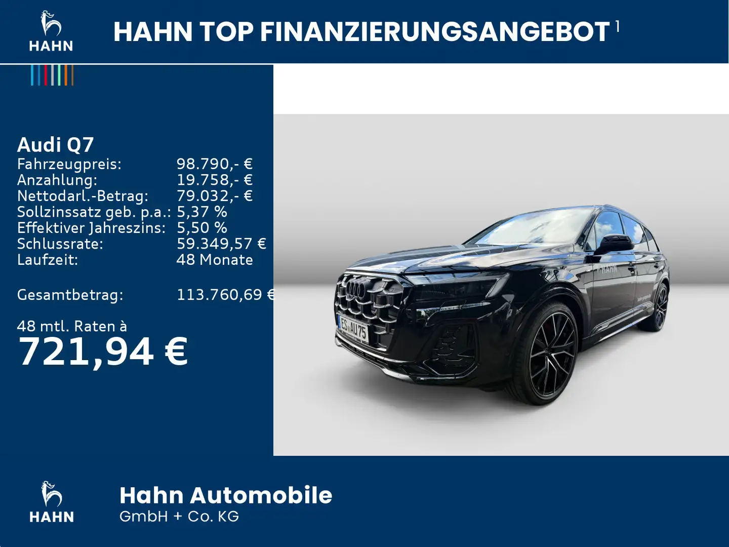 Audi Q7 Audi Q7 SUV S line 50 TDI quattro 210(286PS) Noir - 2