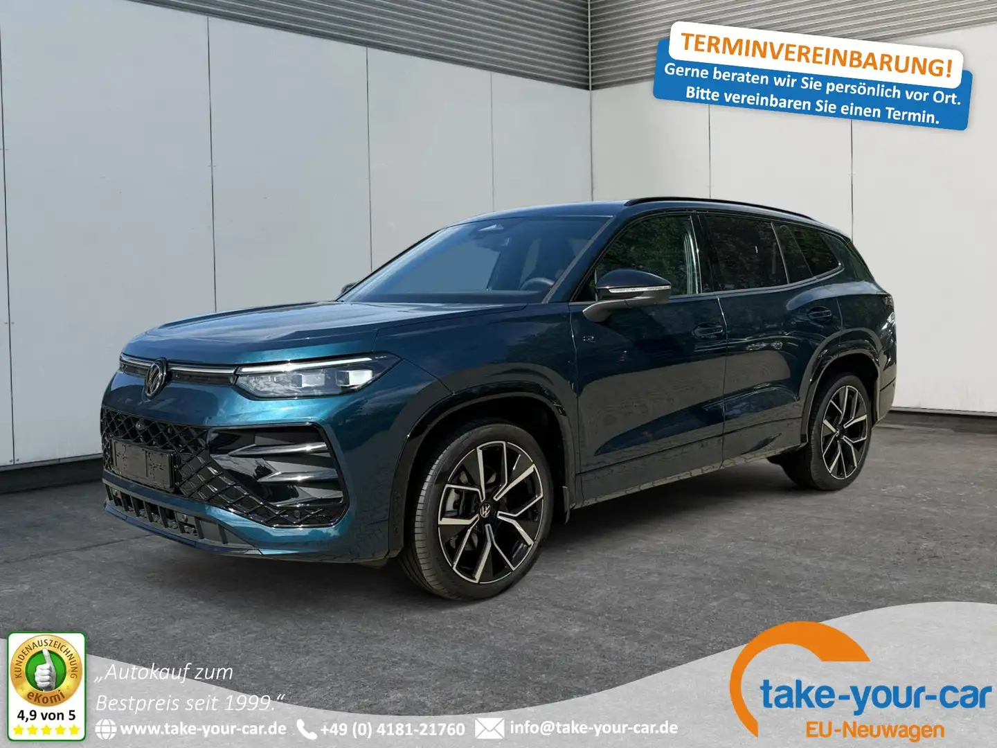 Volkswagen Tayron R-Line Edition AHK+7 SITZE+PANO+NAVI+ACC+KAMERA... Kék - 1