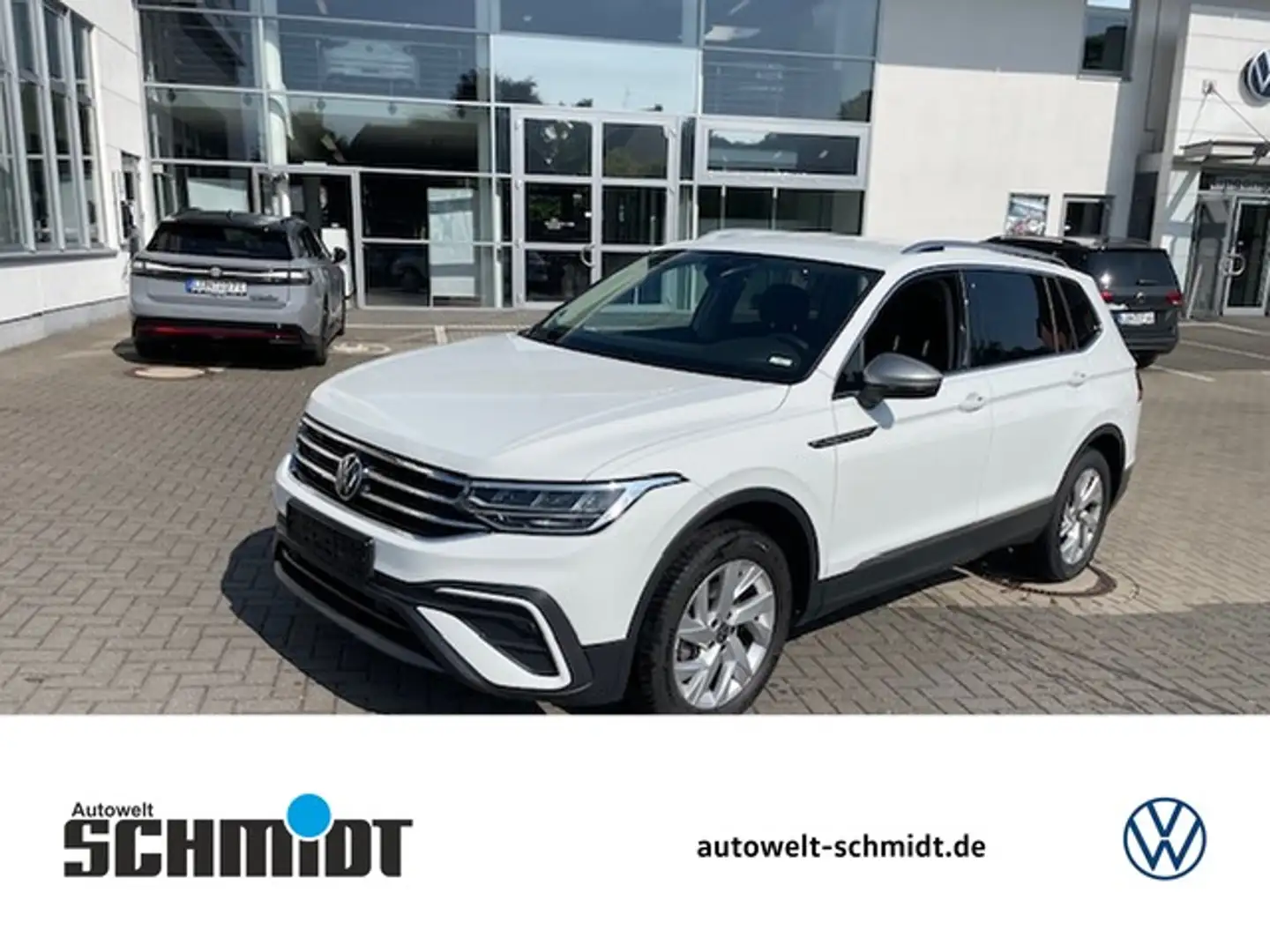 Volkswagen Tiguan Allspace 1.5TSi DSG Life AHK NaviMedia ACC 7-Sitzer 18Zoll Blanc - 1