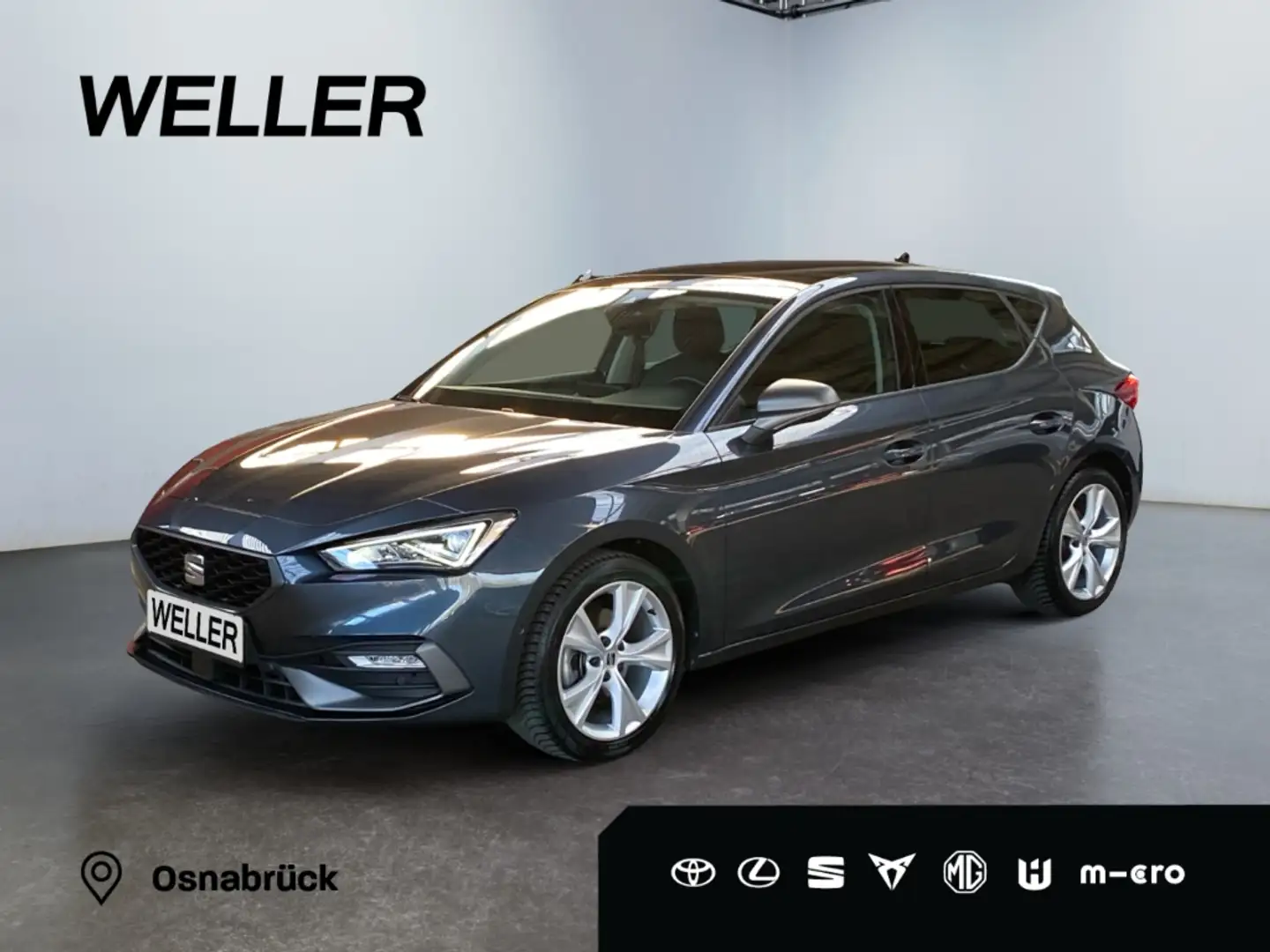 SEAT Leon 1.5 TSI FR *LED*Pano*Navi*Memory*CAM*SHZ* Grijs - 1