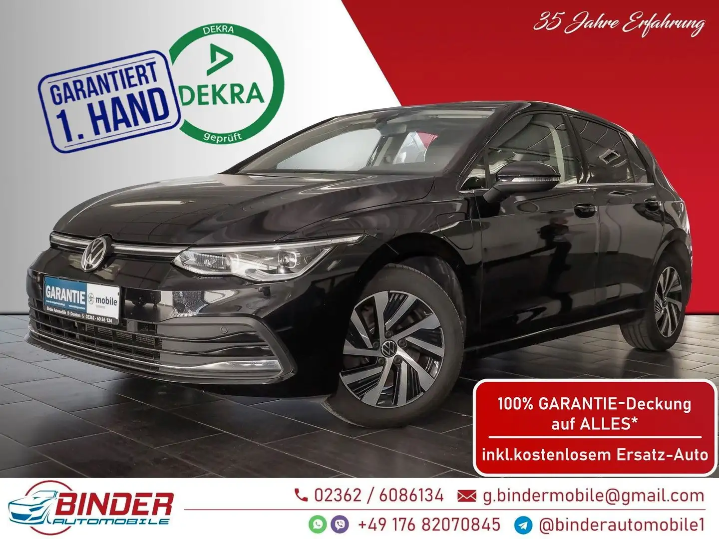 Volkswagen Golf VIII Style eHybrid*8xALU*VOLLE GARANTIE*TOP Noir - 1