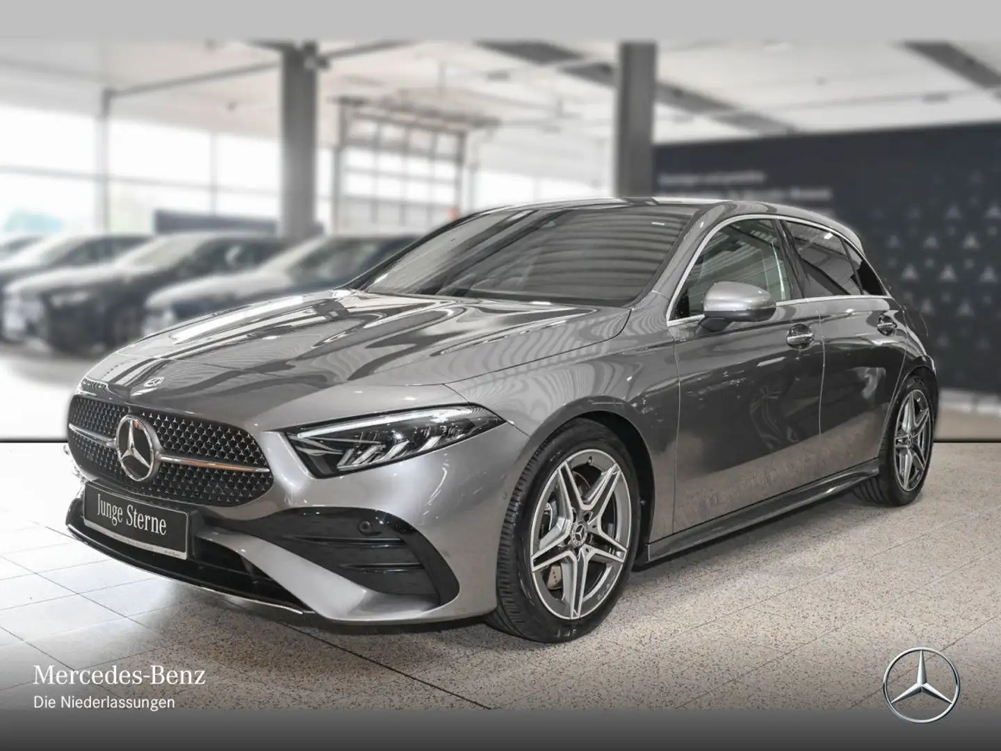 Mercedes-Benz A 250 4M AMG+360°+AHK+LED+TOTW+KEYLESS+8G Gris - 2