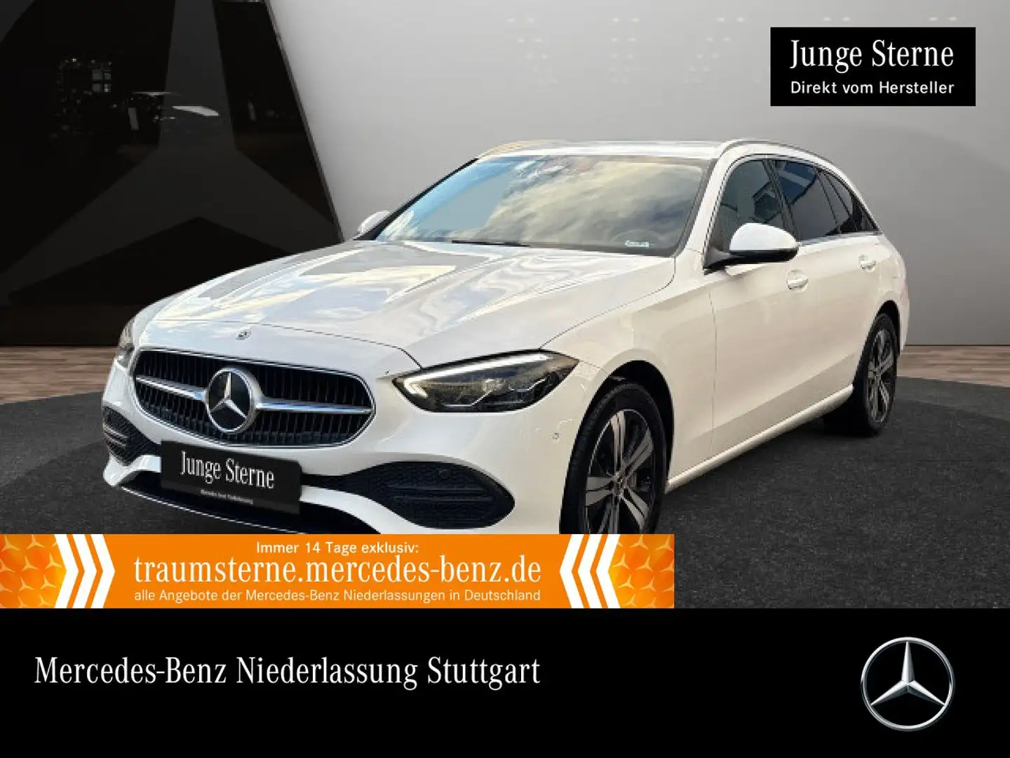 Mercedes-Benz C 300 e T AVANTG+LED+KAMERA+KEYLESS+9G Weiß - 1