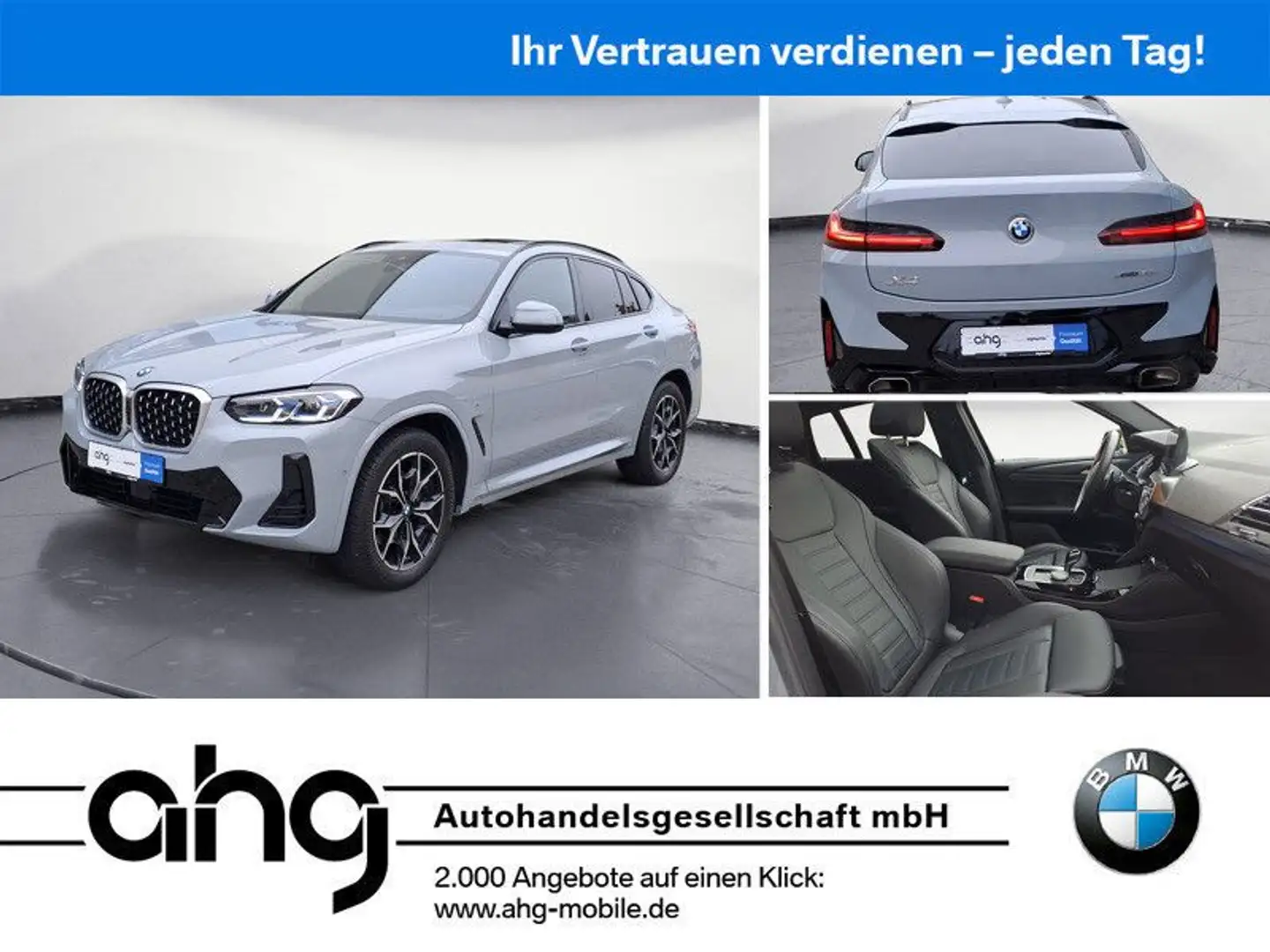 BMW X4 xDrive30iA M Sport AHK Standheizung Panorama- Grau - 1