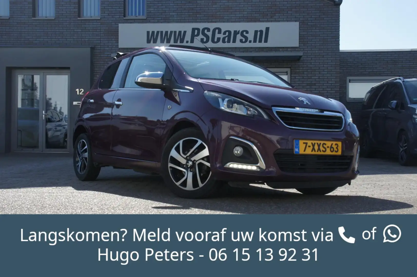 Peugeot 108 1.0 VTi **lage km** Airco|Cabrio- Vouwdak|Velgen Mauve - 1