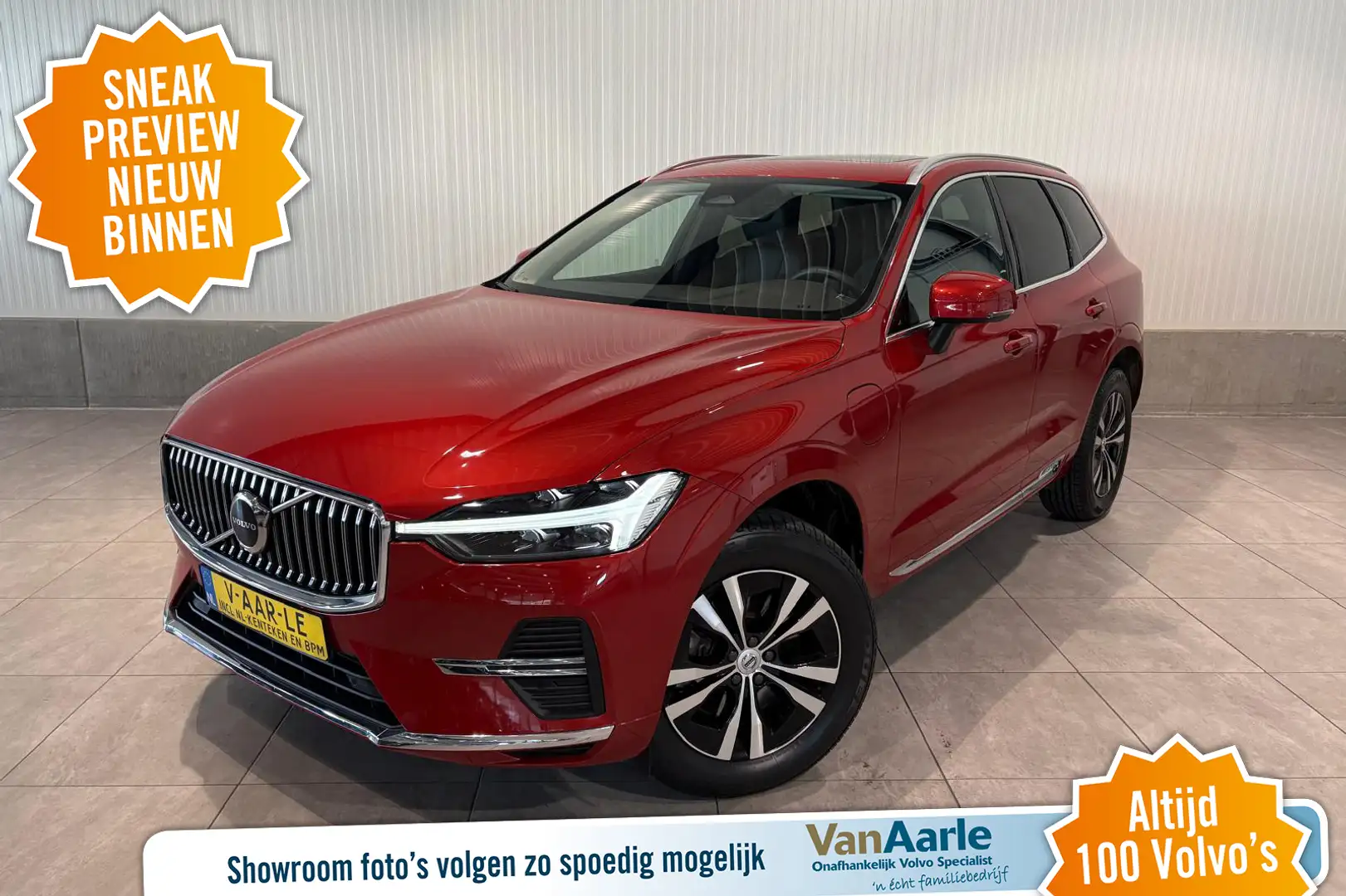 Volvo XC60 T6 Aut. LongRange Inscription Leder Trekhaak 350pk Rood - 1