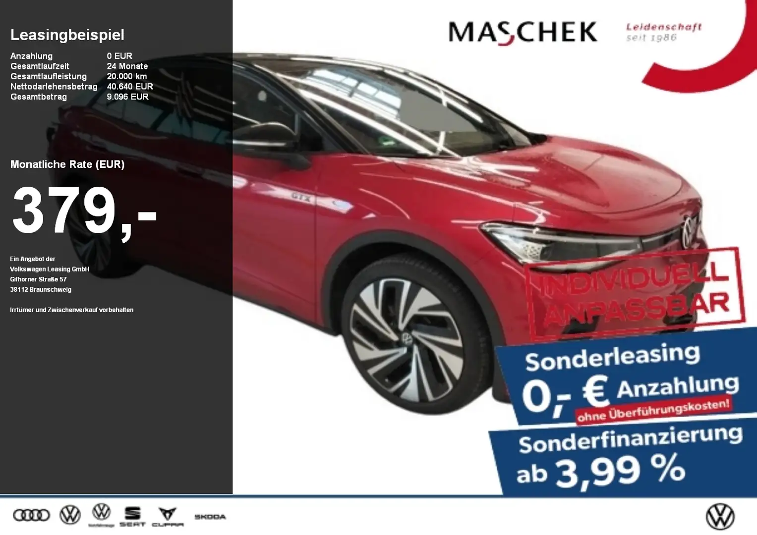 Volkswagen ID.5 GTX AHK RearView WärmeP ACC IQ.Light AHK Schwarz - 1