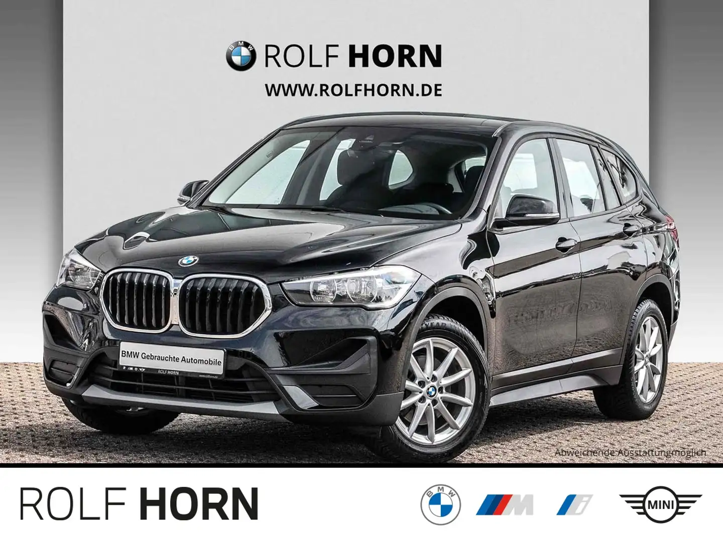 BMW X1 sDrive18i Advantage Autom Navi SHZ Klima PDC Nero - 1