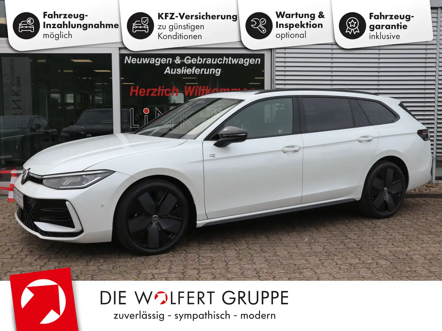 Volkswagen Passat R-Line 2.0 TDI DSG AHK PANO STHZG H&K HUD Blanc - 1