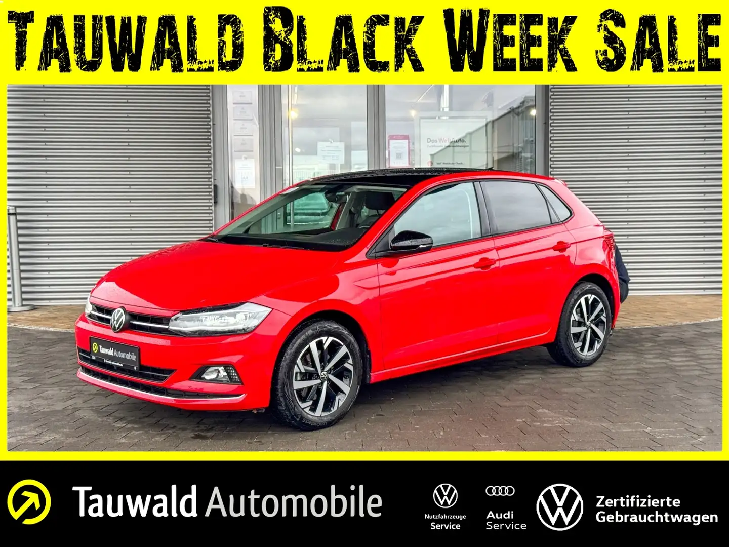 Volkswagen Polo 1.0 TSI DSG Highline AHK/ACC/ROOF/RFK/LED Rot - 1