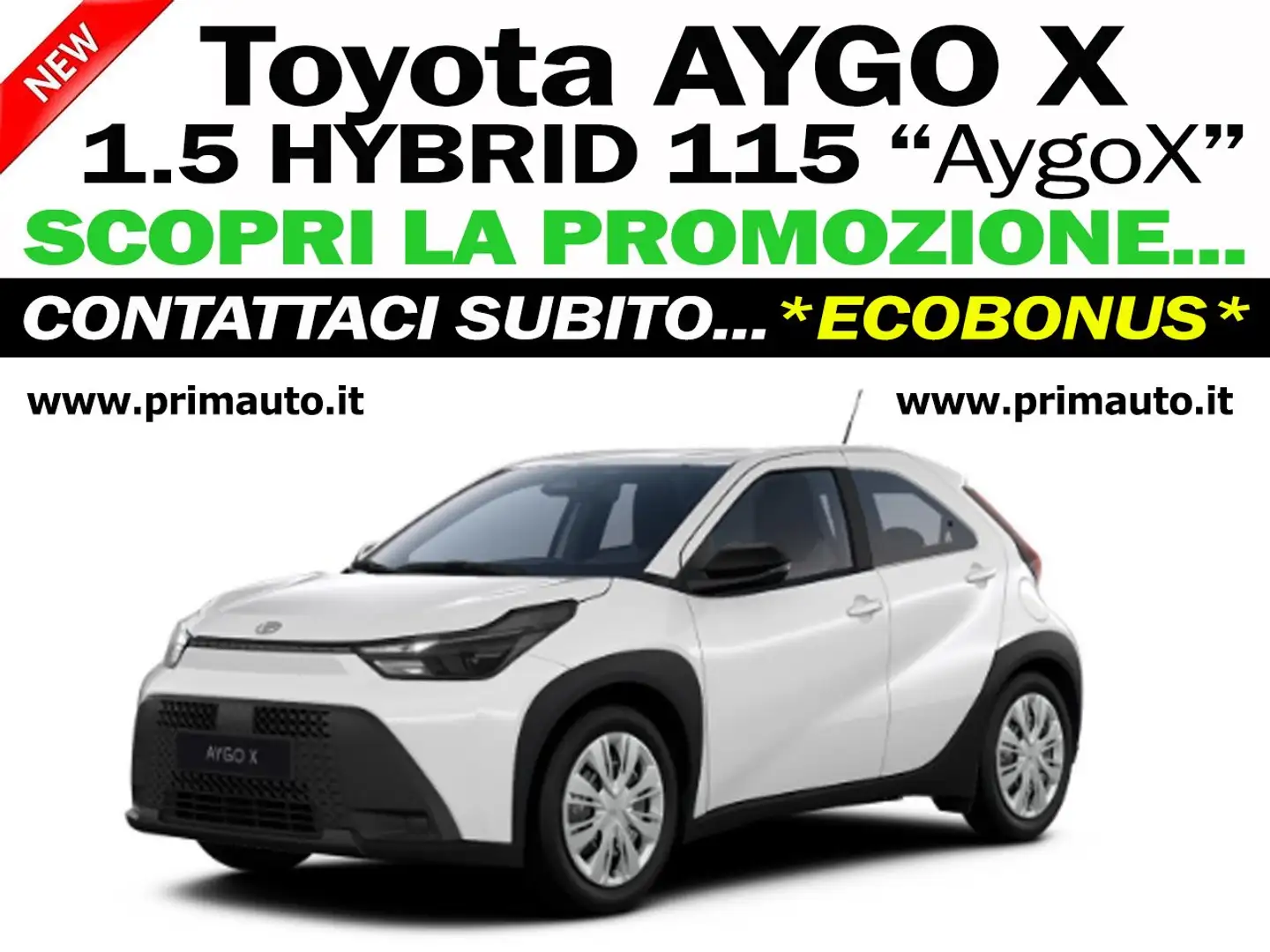 Toyota Aygo X 1.5 FULL HYBRID 115cv *OFFERTA* (#1225) Blanc - 1