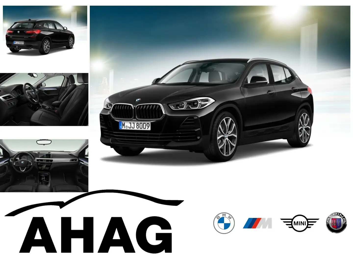 BMW X2 sDrive20i Steptronic DCT EDC Klimaaut. AHK Schwarz - 1