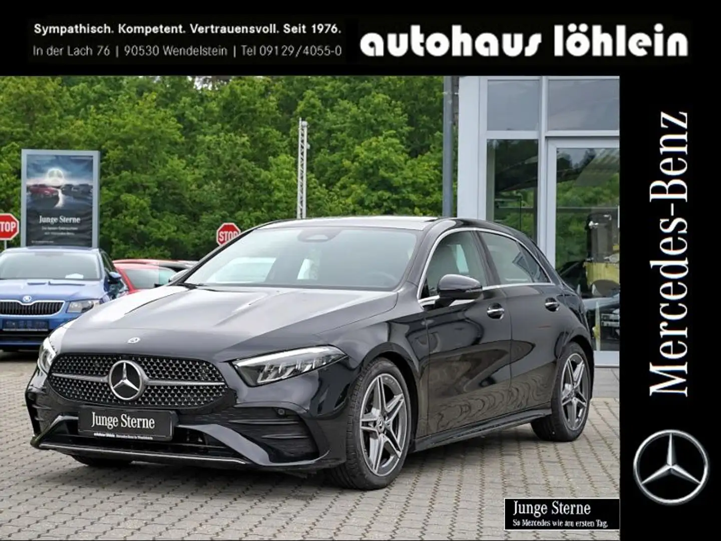 Mercedes-Benz A 200 AMG ADVP PANO+AMBIENTE+KAMERA+18''+WINTERP Černá - 1
