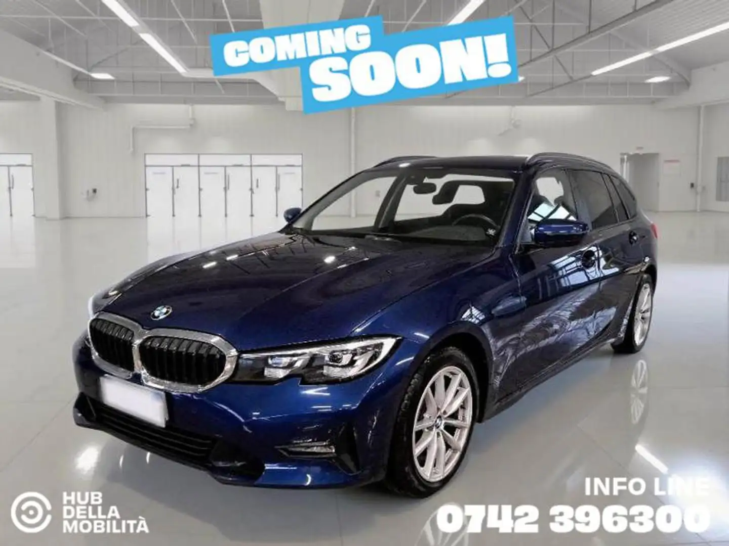BMW 320 d Touring Business Advantage Bleu - 2