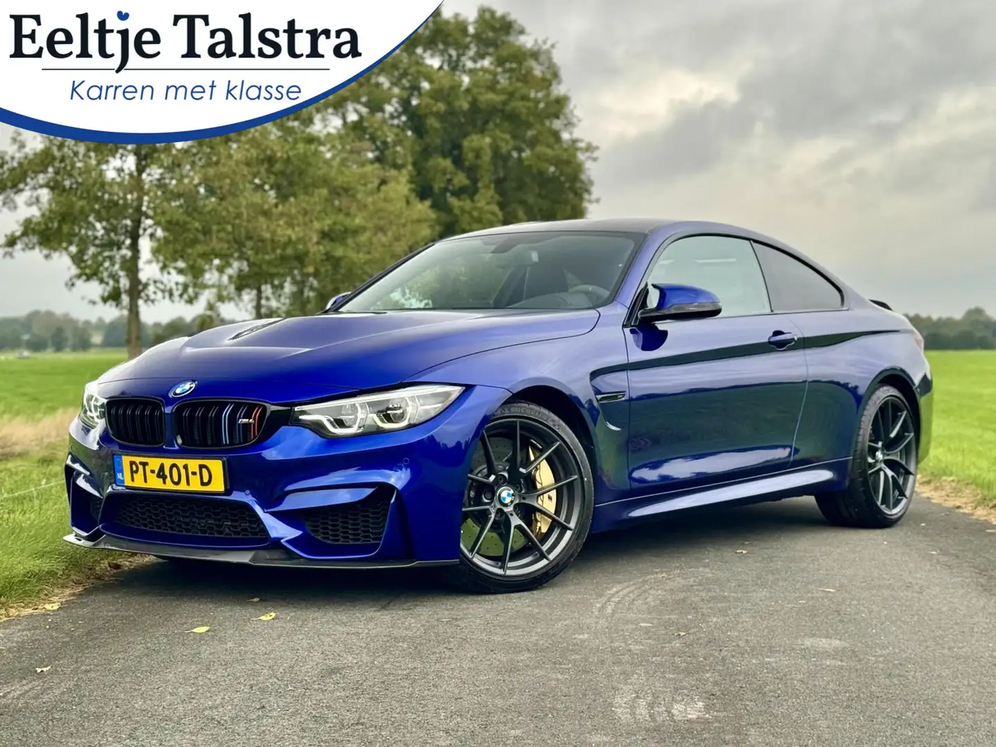 BMW M4 4-serie Coupé CS|Keramische remmen|NL-auto|24.000k Blauw - 1