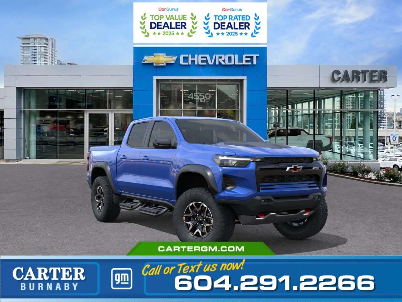 Blue 2026 Chevrolet Colorado Pickup Truck Four-Wheel Drive 8-Speed Automatic