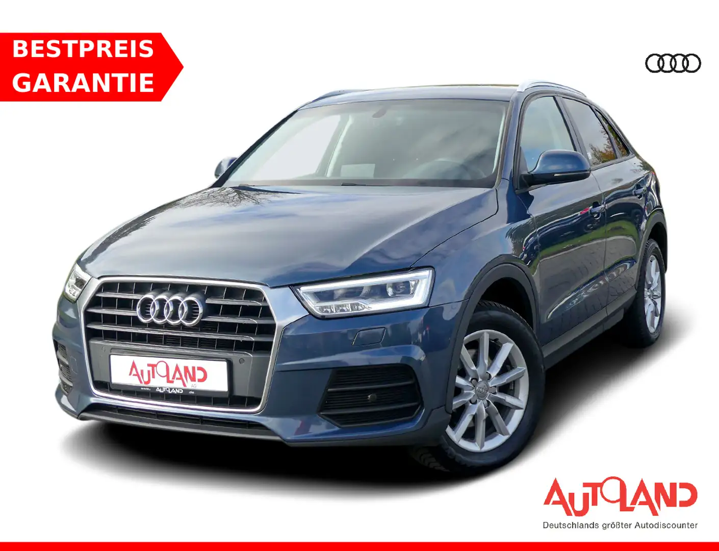 Audi Q3 1.4 TFSI Basis LED Navi Sitzheizung Klimaaut. Blau - 1