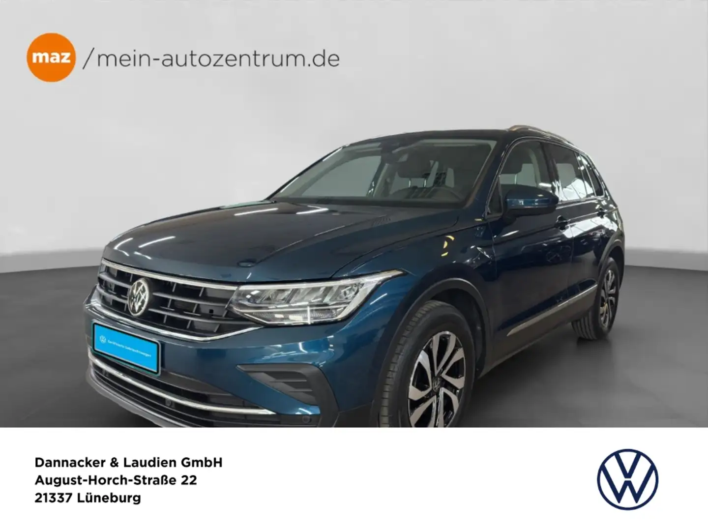 Volkswagen Tiguan 1.5 TSI Active Alu LED AHK Navi ACC Sitzheizung uv Blau - 1
