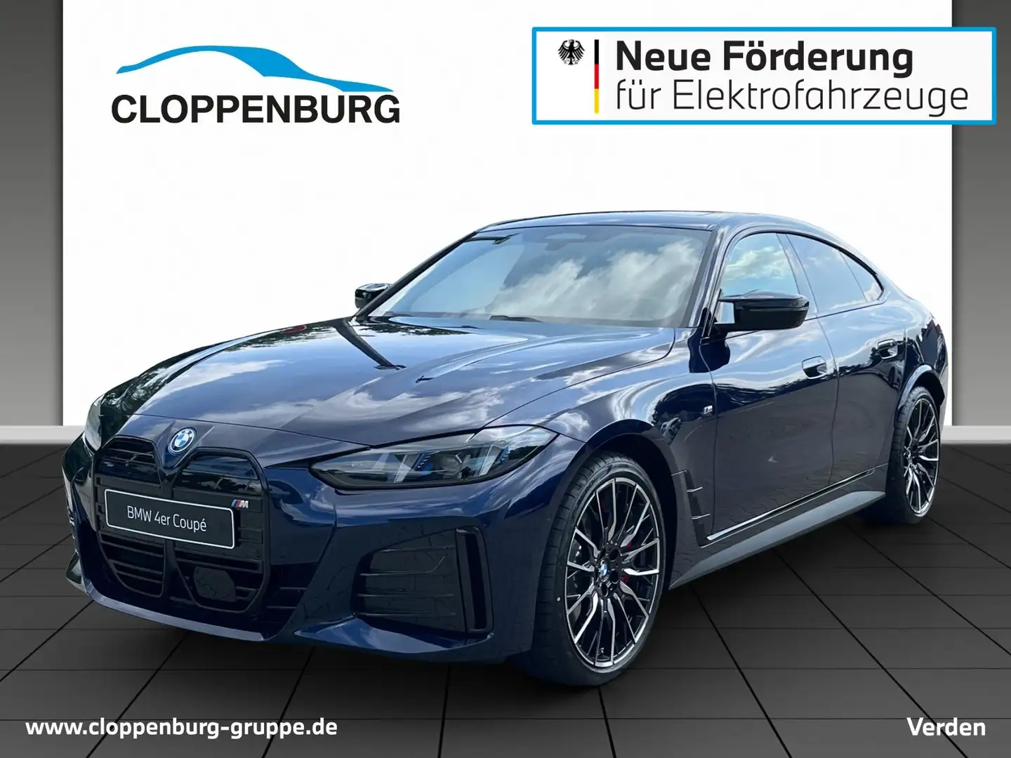 BMW i4 M50 Head-Up+AHK+Navi+360°+ACC UPE: 92.690€ Kék - 1
