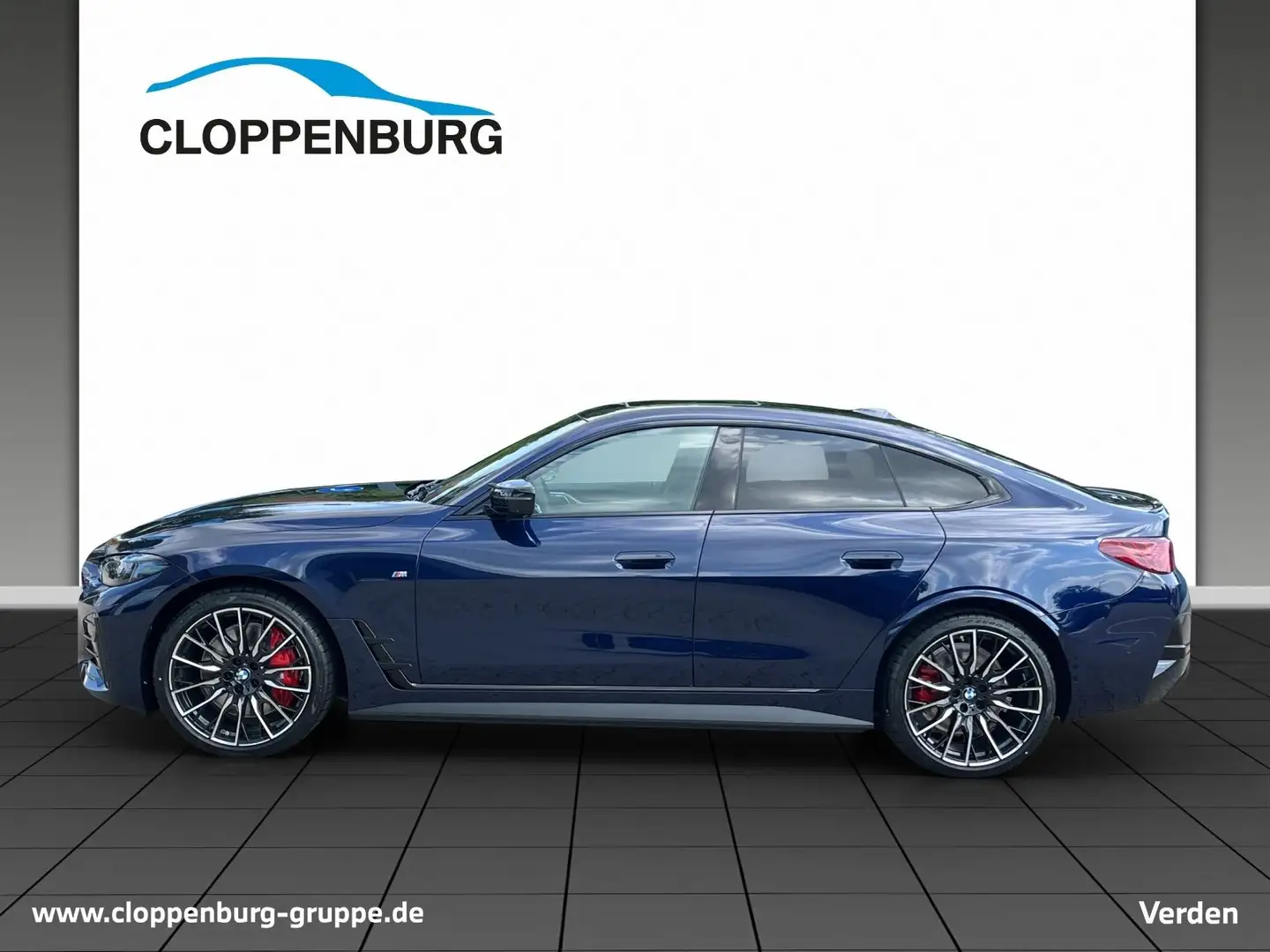 BMW i4 M50 xDrive Gran Coupé Sportpaket Pro H&K Schiebeda Blauw - 2