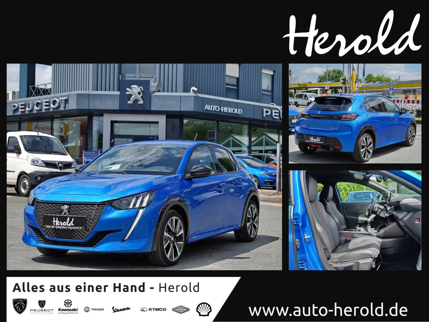 Peugeot 208 Allure"AHK, LED, Kamera, PDC, Keyless" Blau - 1