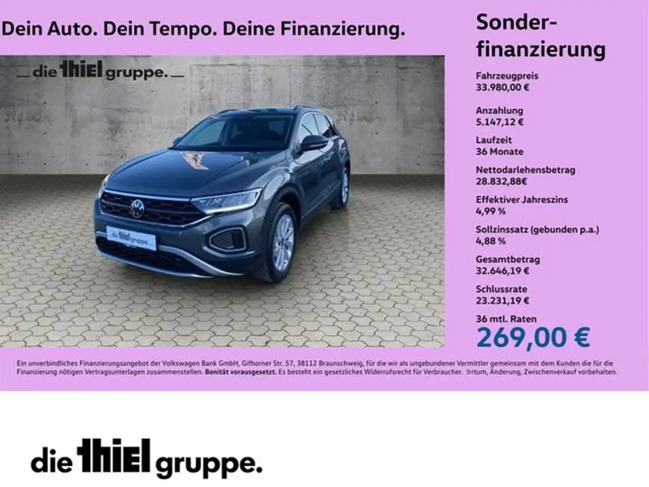 Volkswagen T-Roc 1.5 TSI Edition DSG AHK+LED+ACC+RFK+DAB