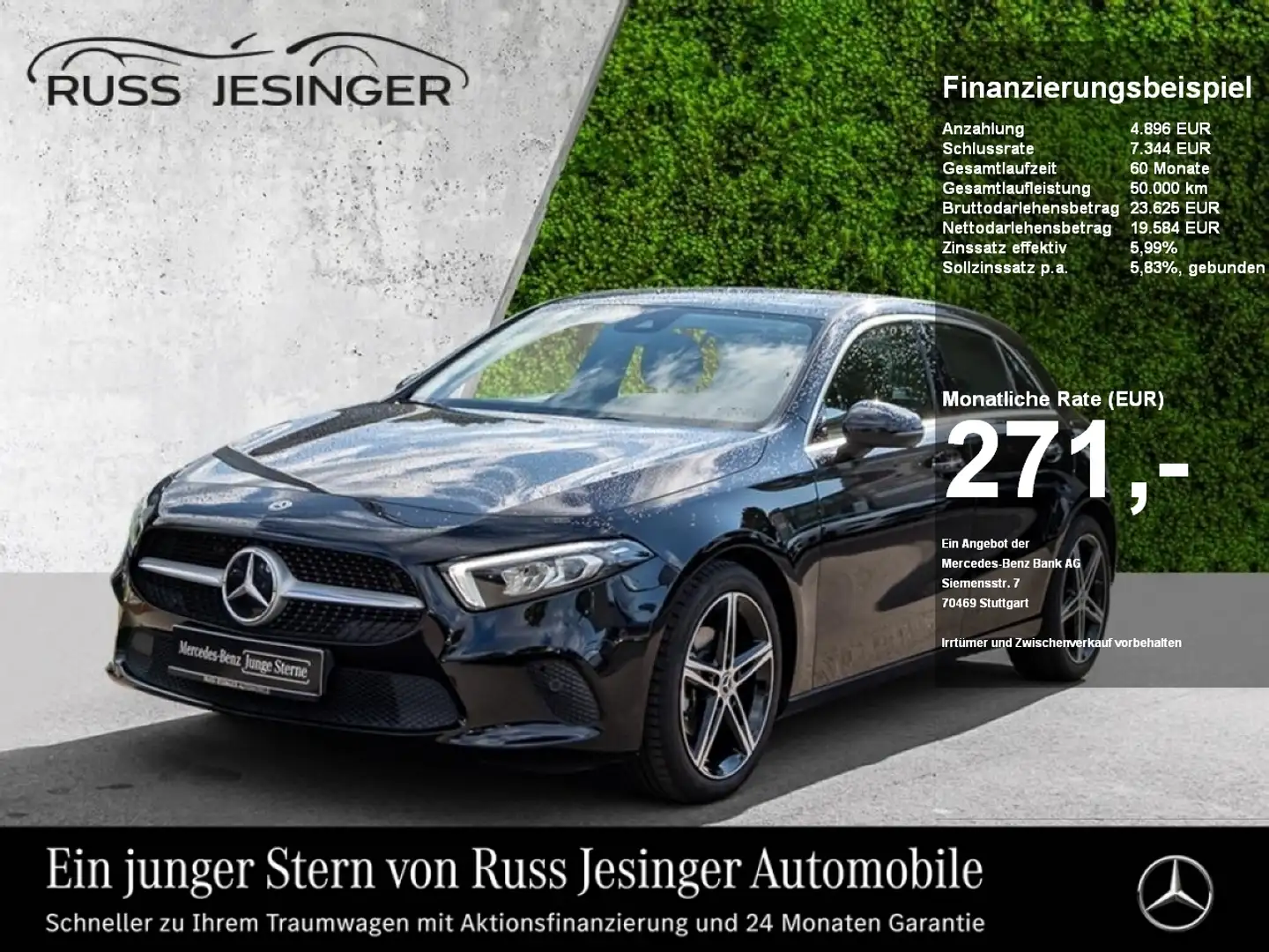 Mercedes-Benz A 180 Progressive *LED*MBUX*Navi*PDC*FernlichtA* Schwarz - 1