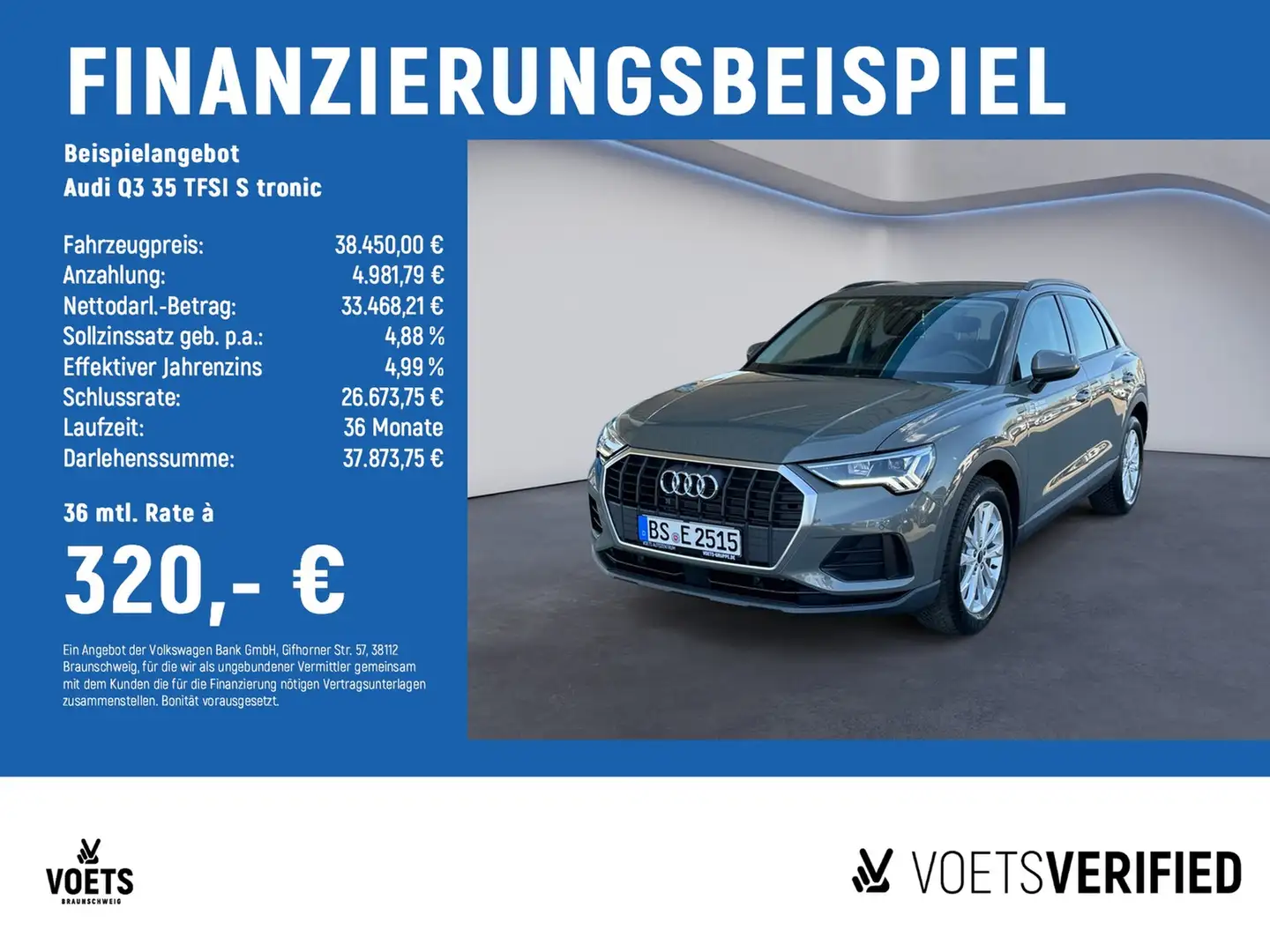 Audi Q3 35 TFSI S tronic LED+RearView+SHZ Grau - 2