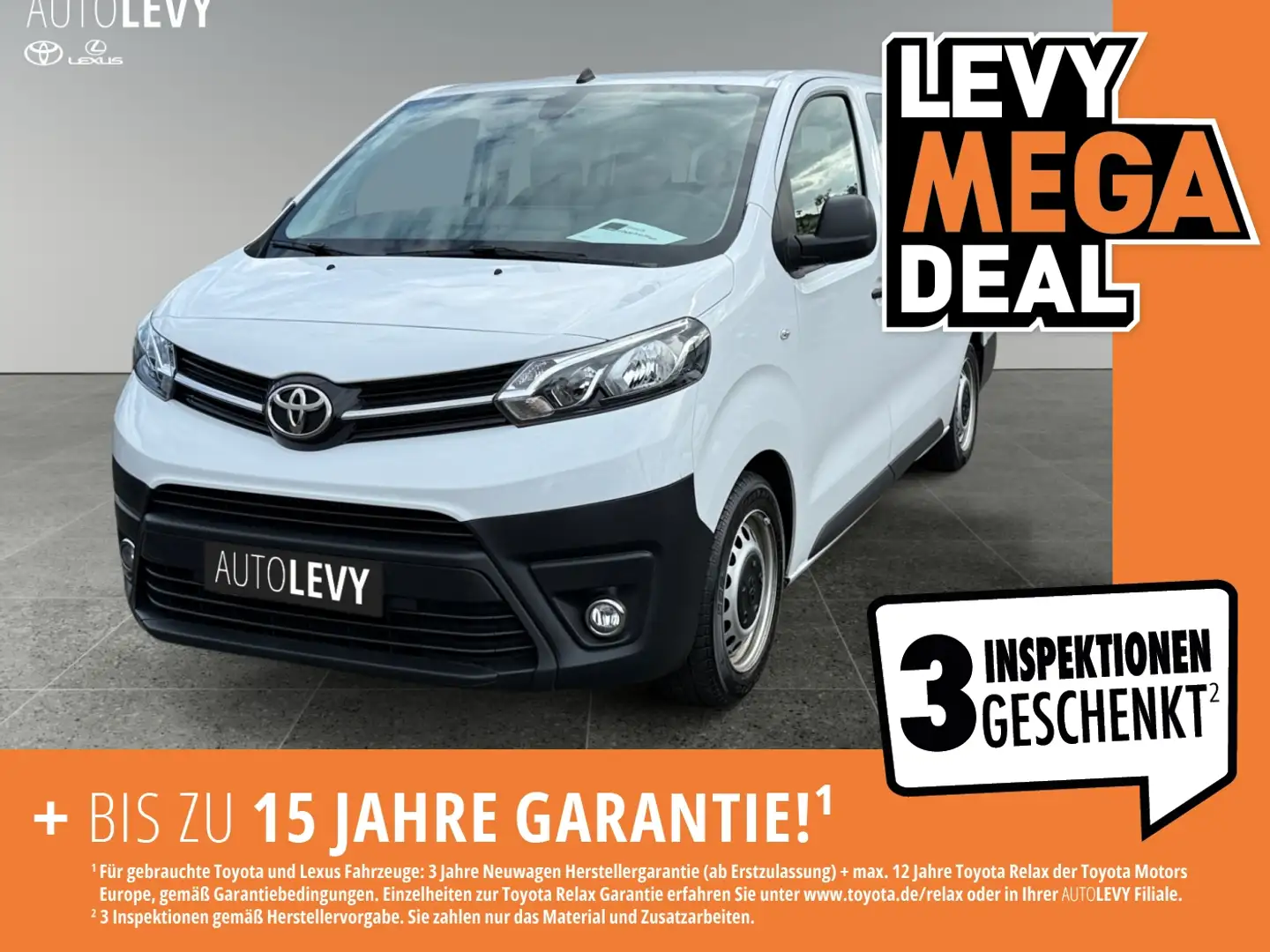Toyota Proace Kombi 2.0 L2 Comfort +Navi+9-Sitze+Klima++ Wit - 1