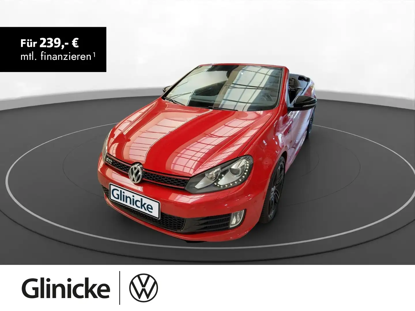 Volkswagen Golf GTI Golf VI Cabrio GTI Xenon LM 19" Navi PDC+RFK Led Rood - 1