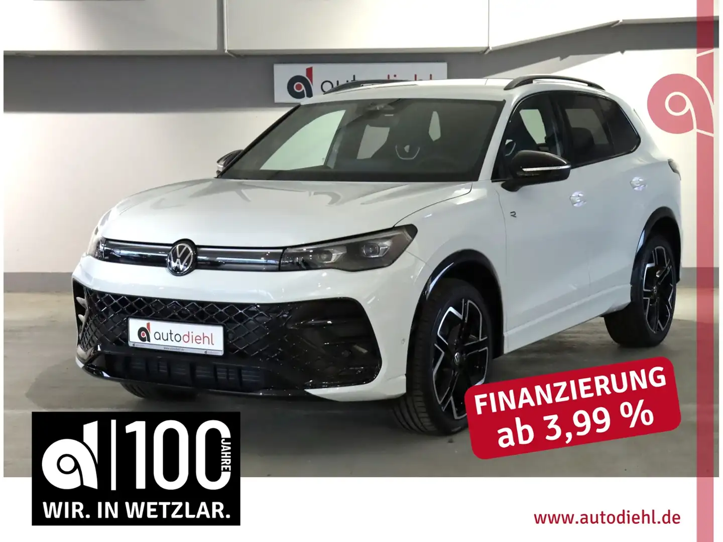 Volkswagen Tiguan 2,0 TDI DSG 4Motion R-Line *AHK*HUD Blanco - 1