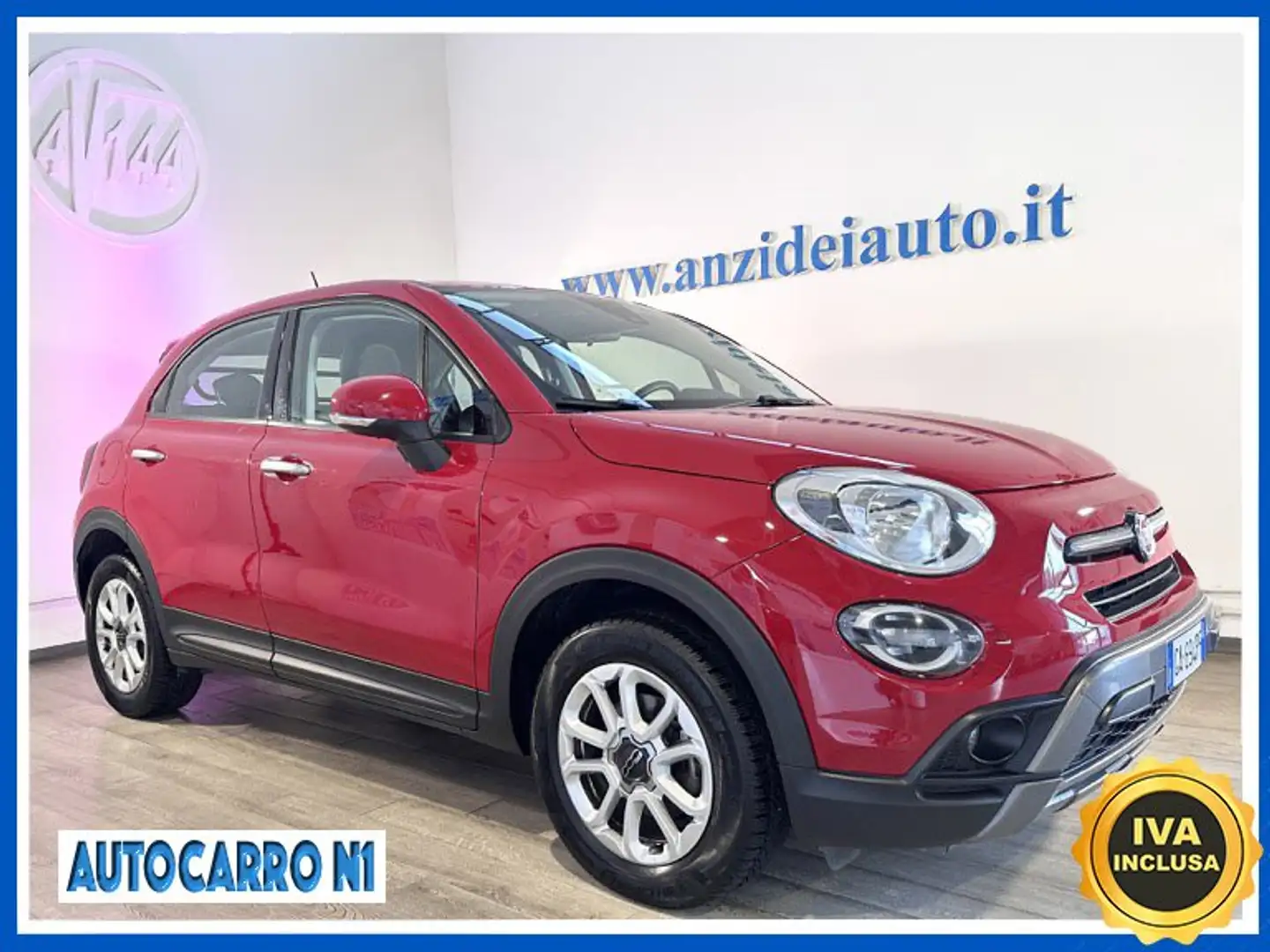 Fiat 500X N1 1.3 MJT 95 CV City Cross Autocarro 5p Rouge - 1