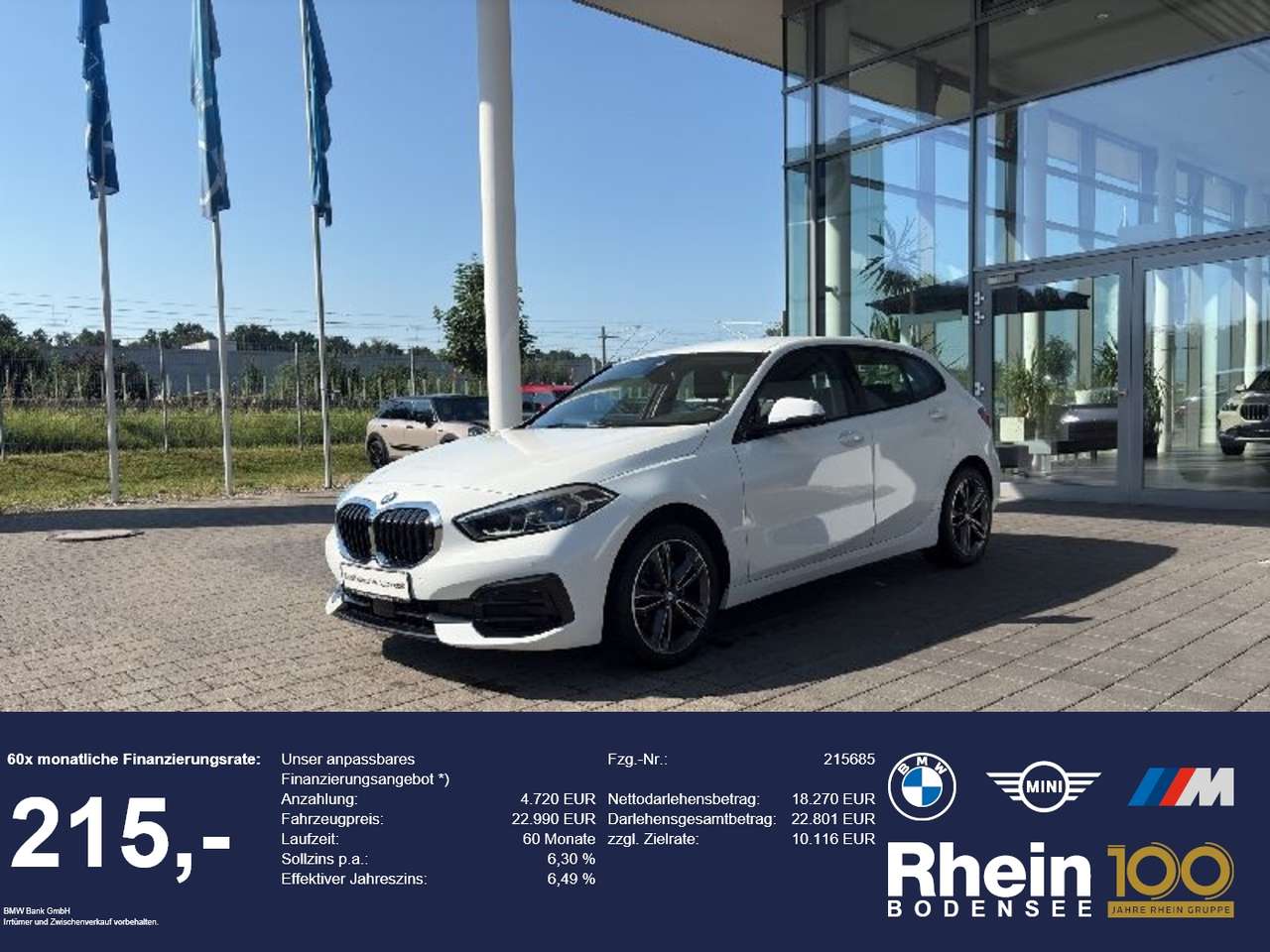 BMW 116 2024 — d 5-Türer Sport Line LH AHK HUD Sportsitz LED